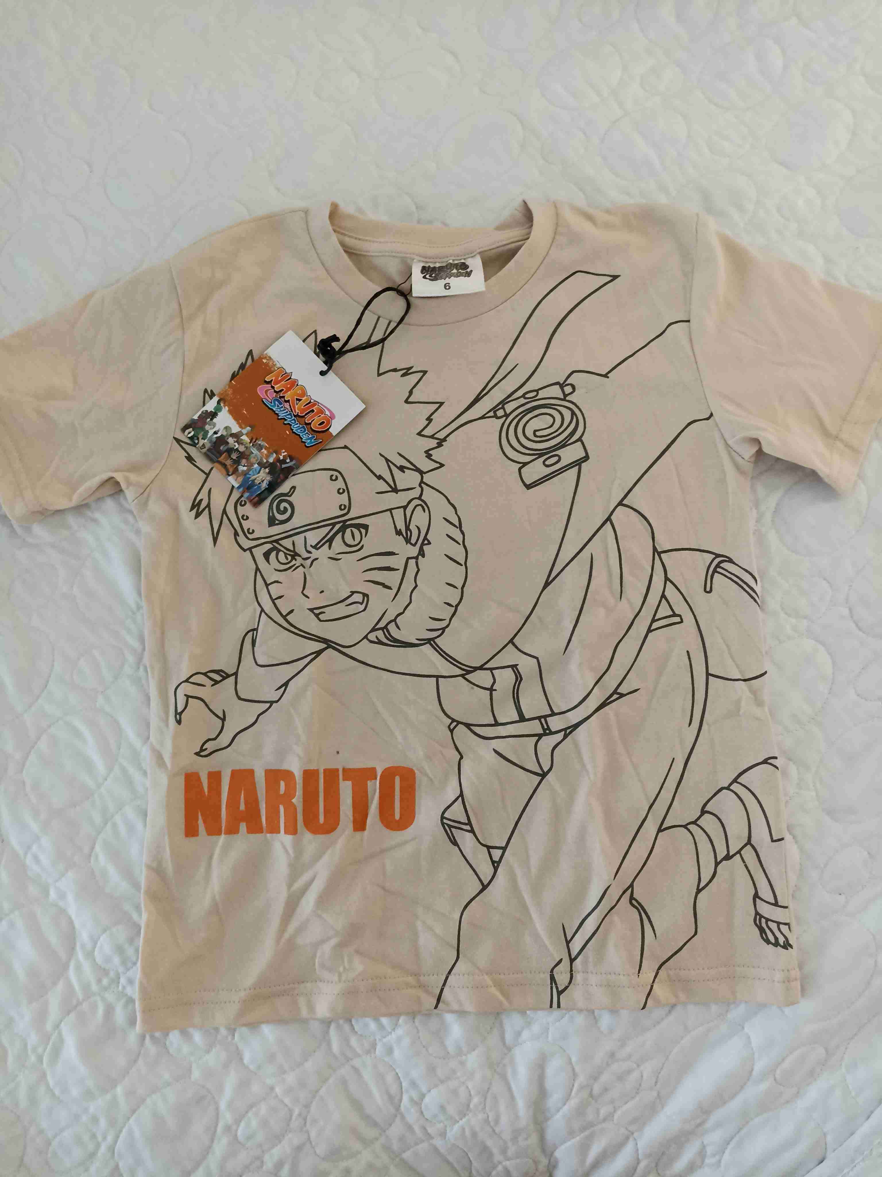 Polera infantil Naruto beige