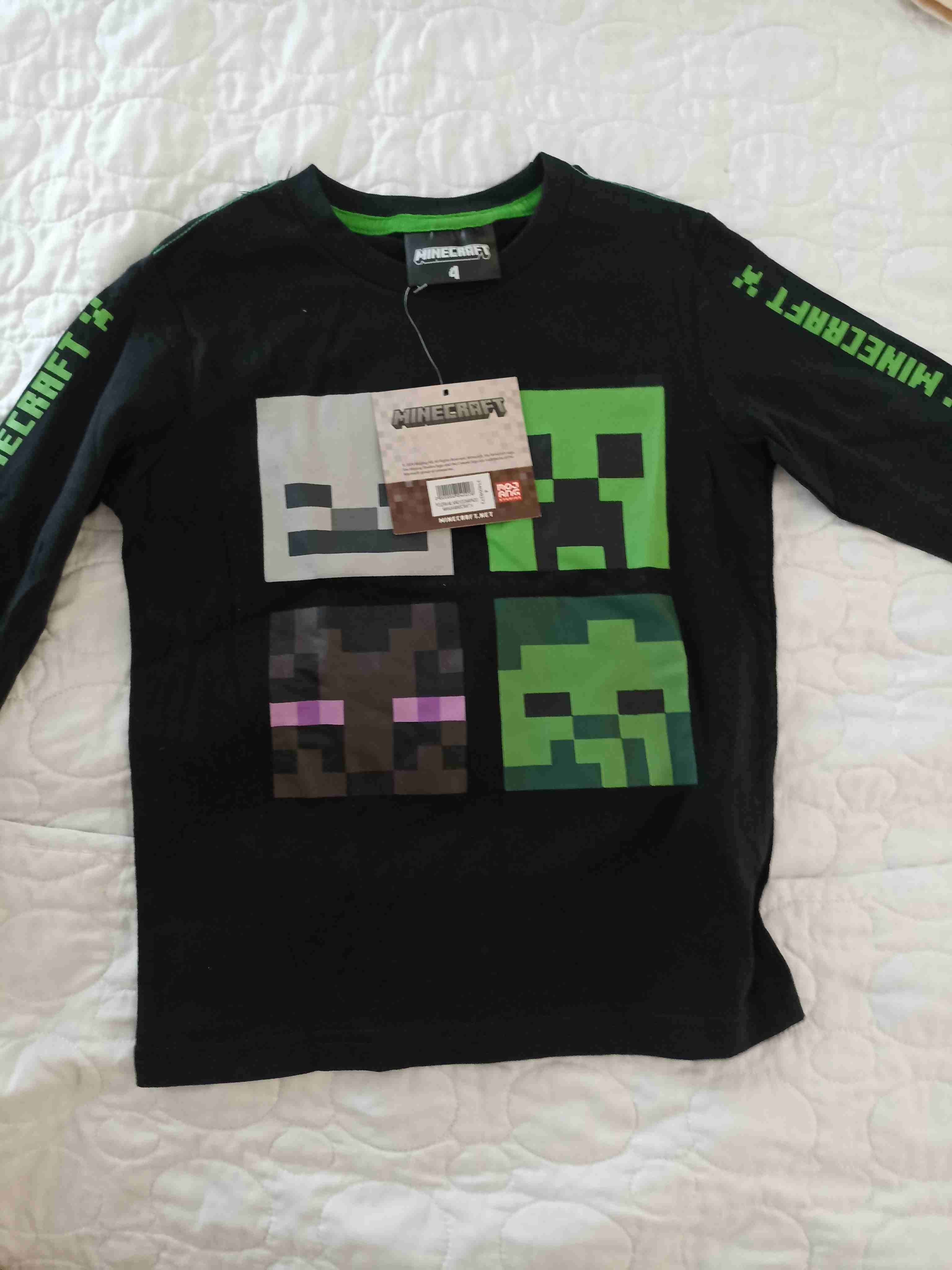 Polera Minecraft para niños