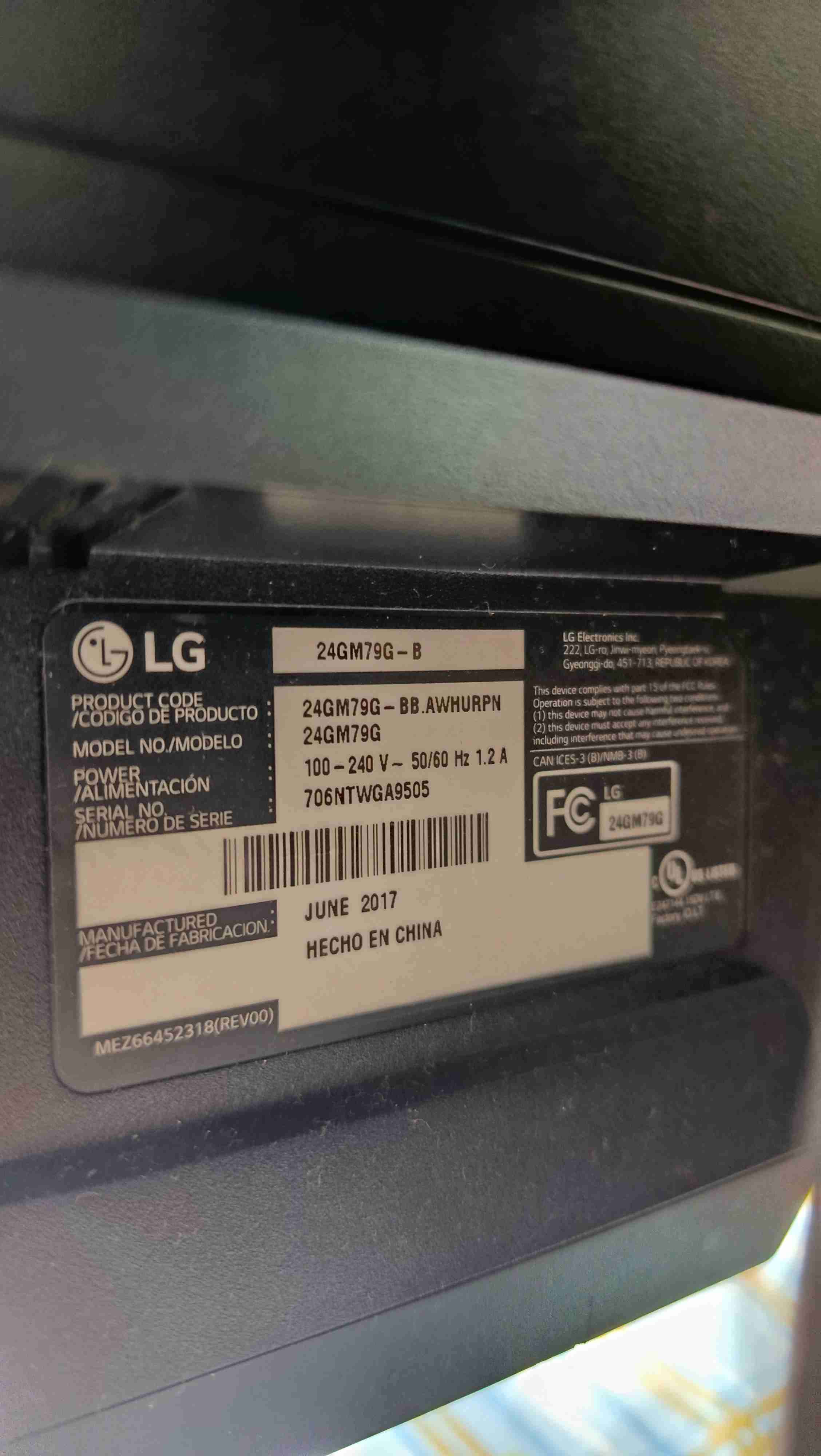 Monitor Gamer LG pantalla plana full HD 144hz - miniatura 5