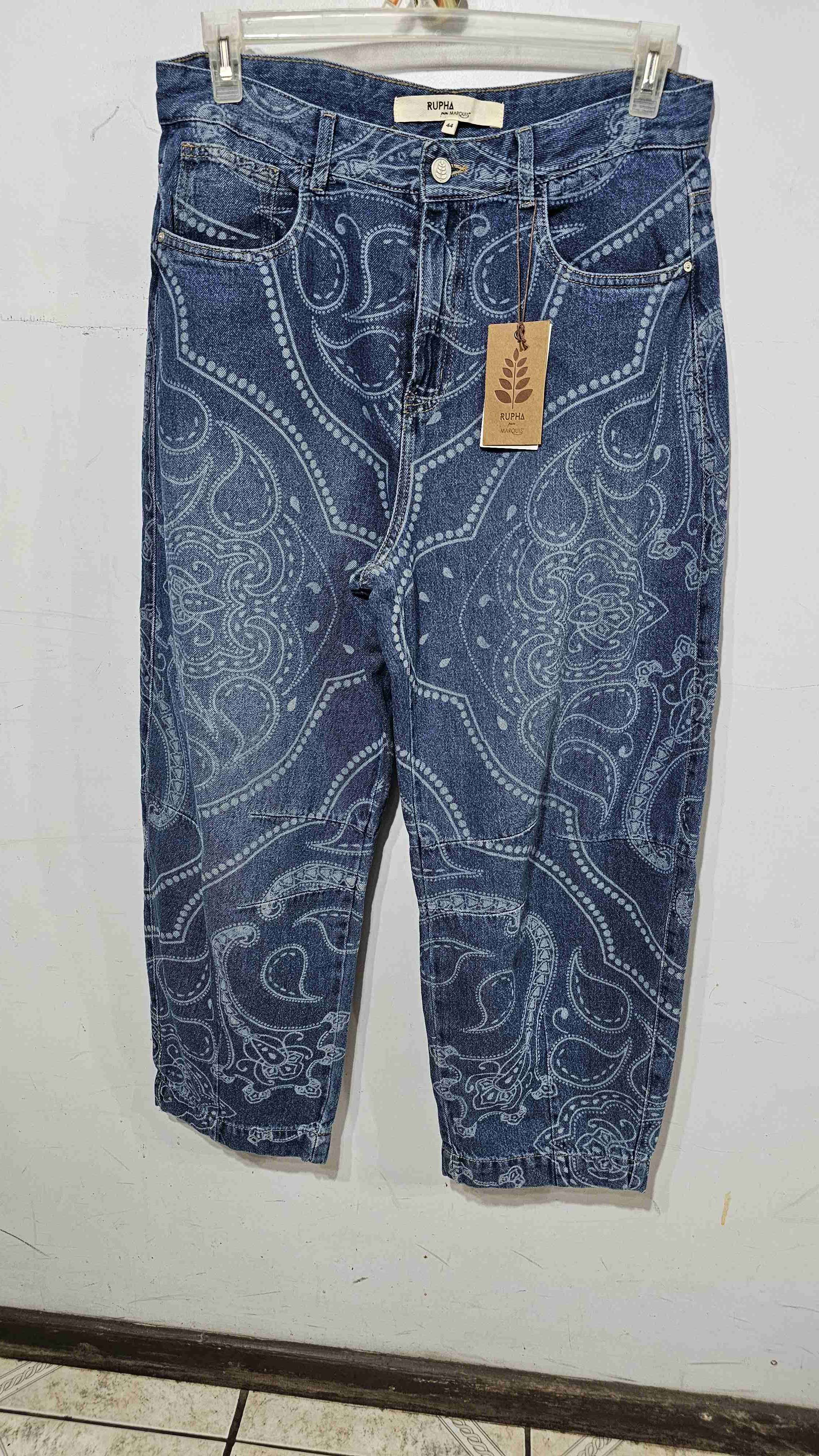 Jeans estampados azul Rupha