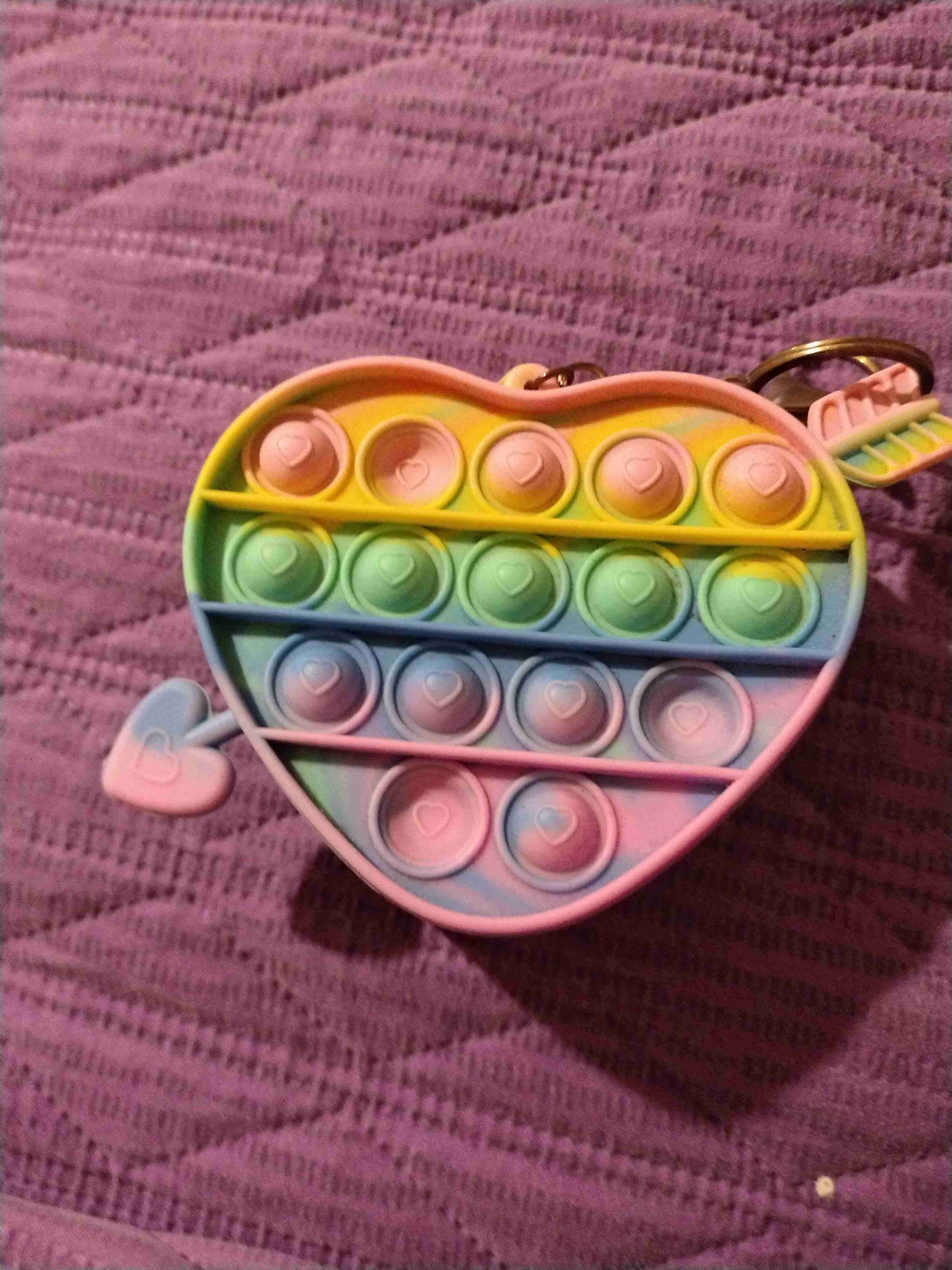 Monedero/llavero pop it de corazon - miniatura 2