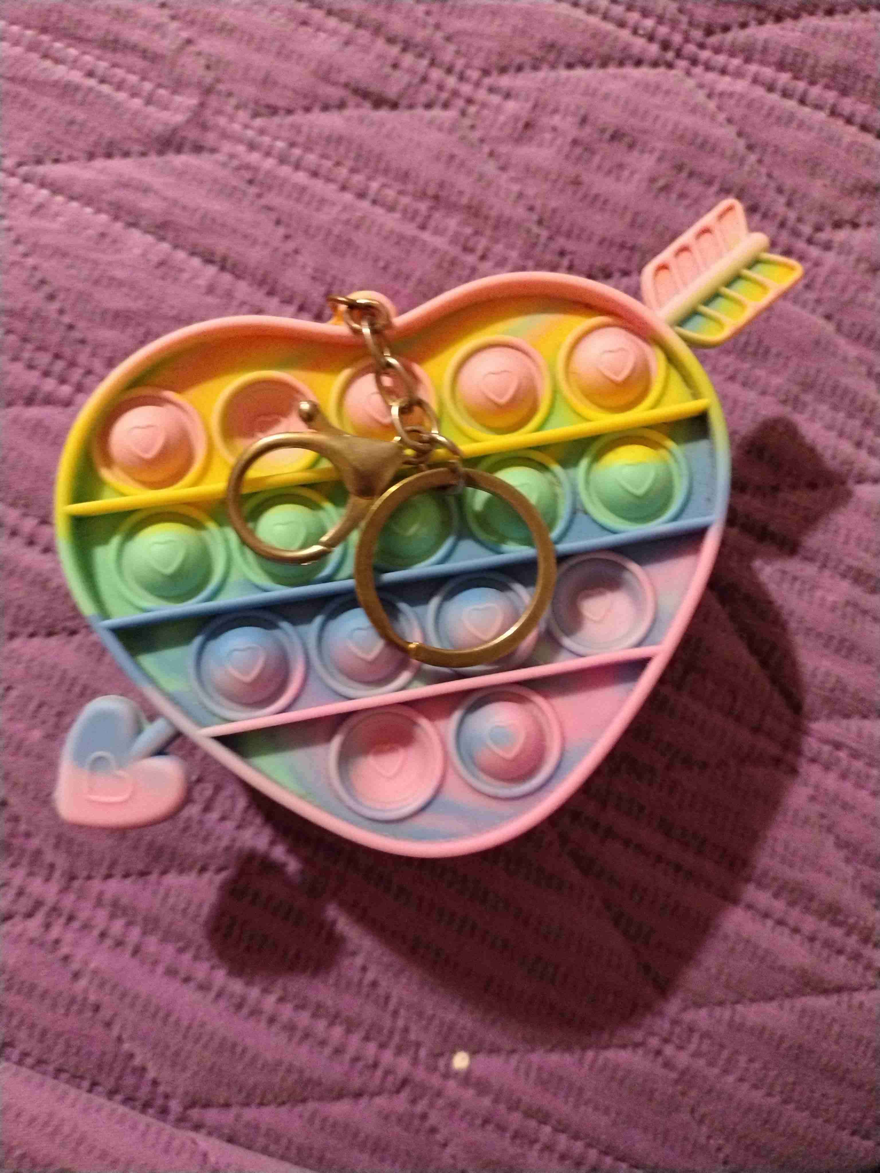 Monedero/llavero pop it de corazon - miniatura 4