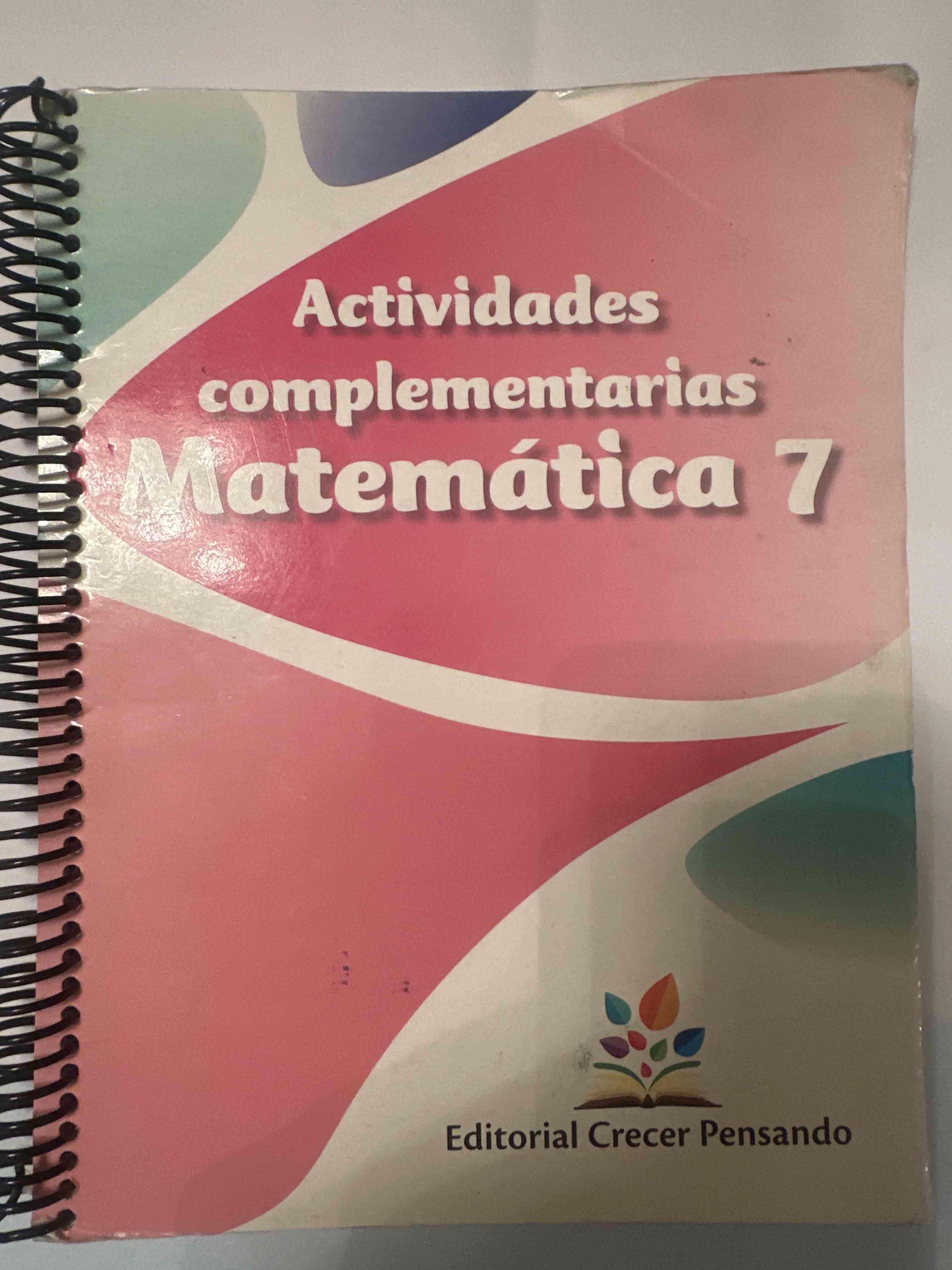 Libro Actividades Matemáticas 7