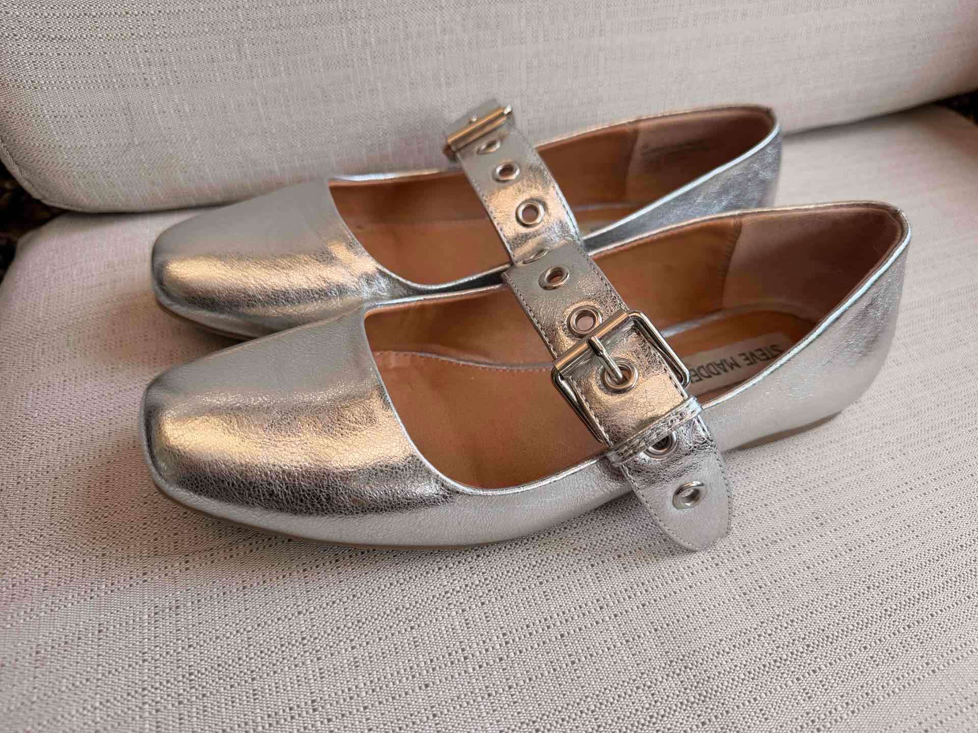 Ballerinas plateados Steve Madden 37 - miniatura 4