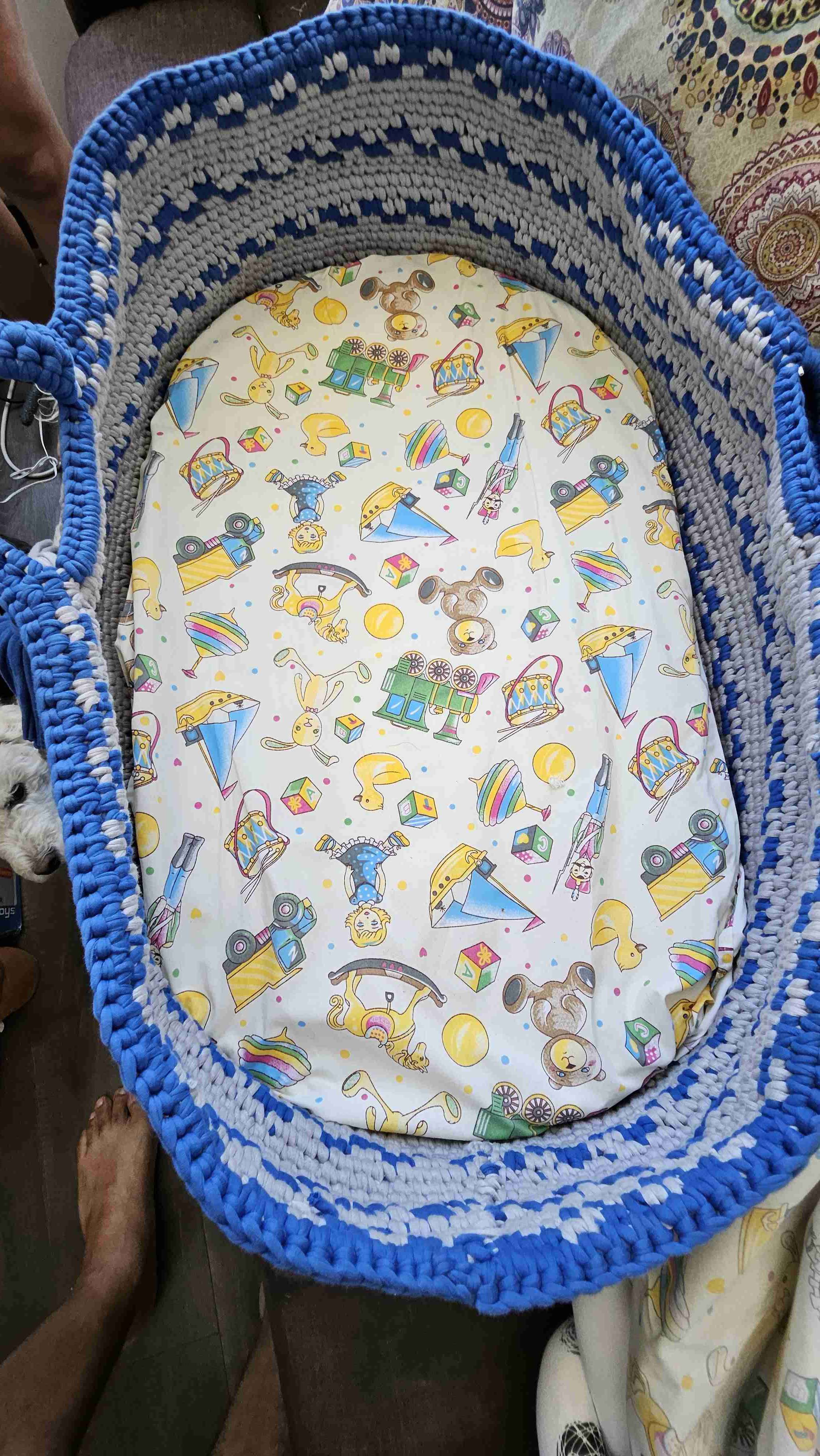 Cuna de crochet para bebé