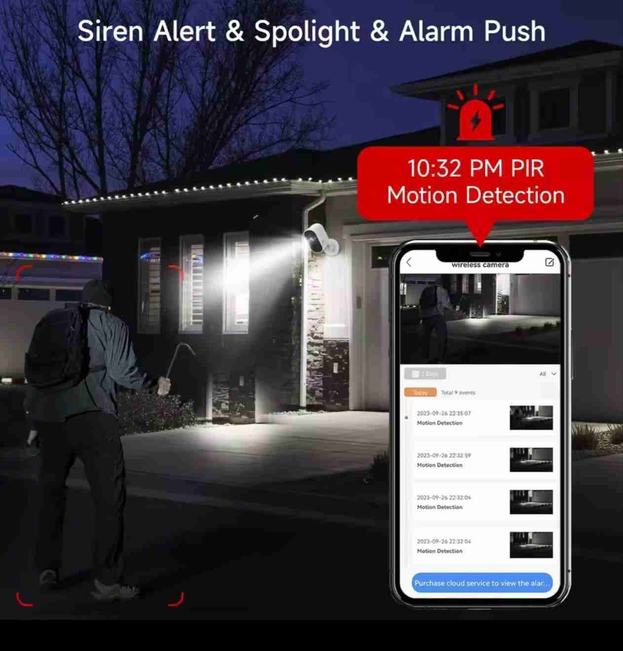 Cámara de seguridad inalámbrica Exterior Recargabl - miniatura 6