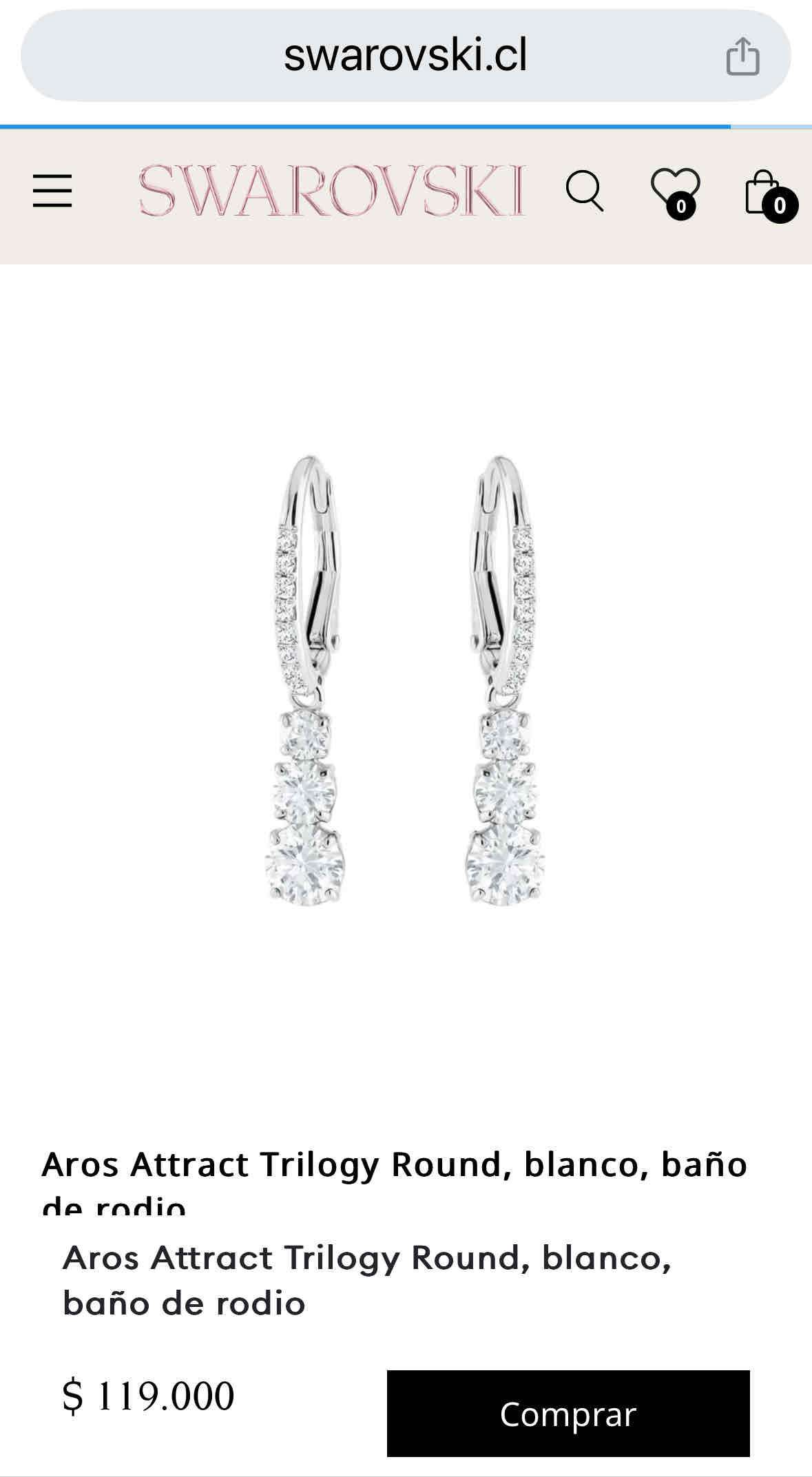 Aros Swarovsky attract trilogy round - miniatura 4