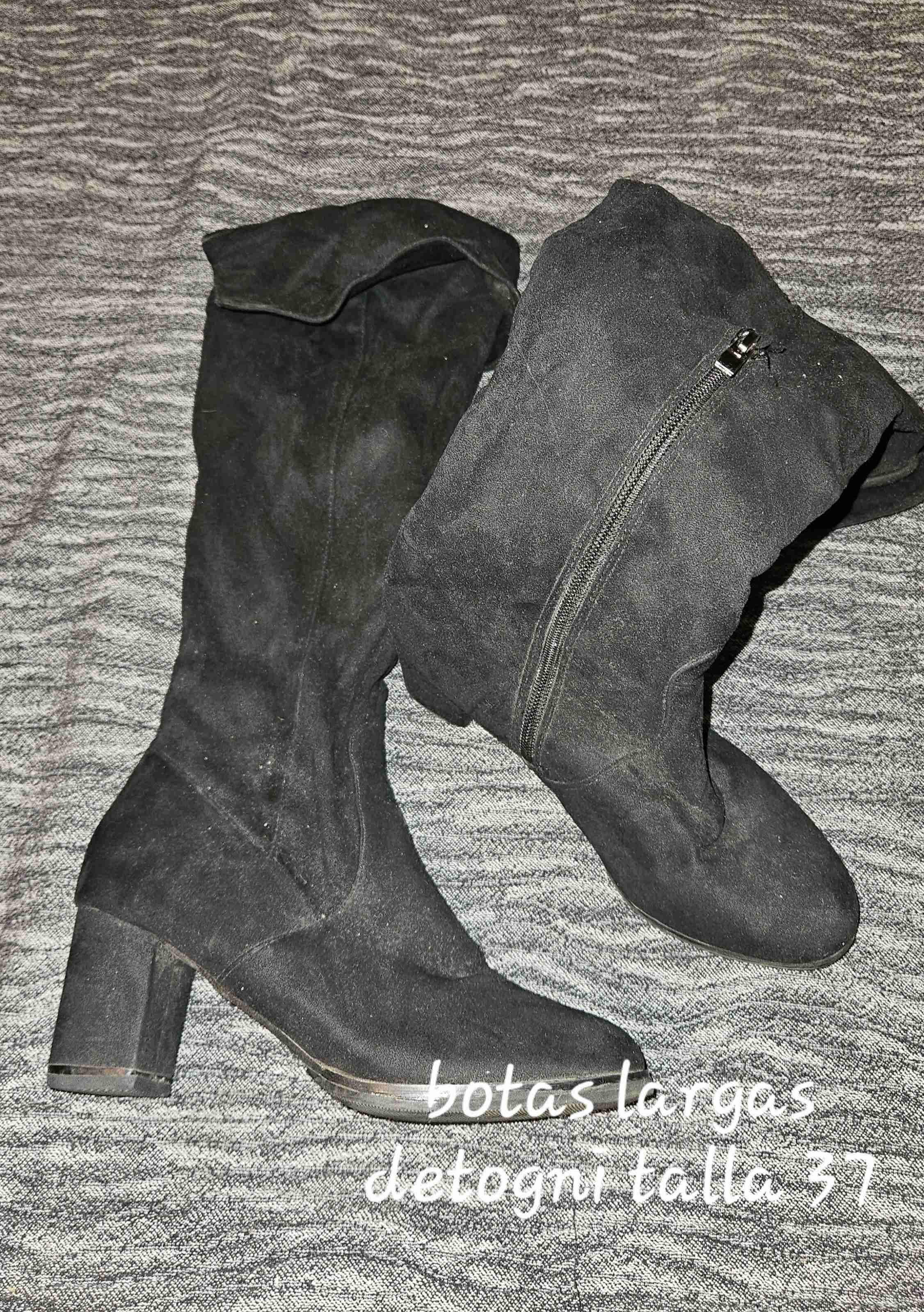 Botas largas negras Detogni