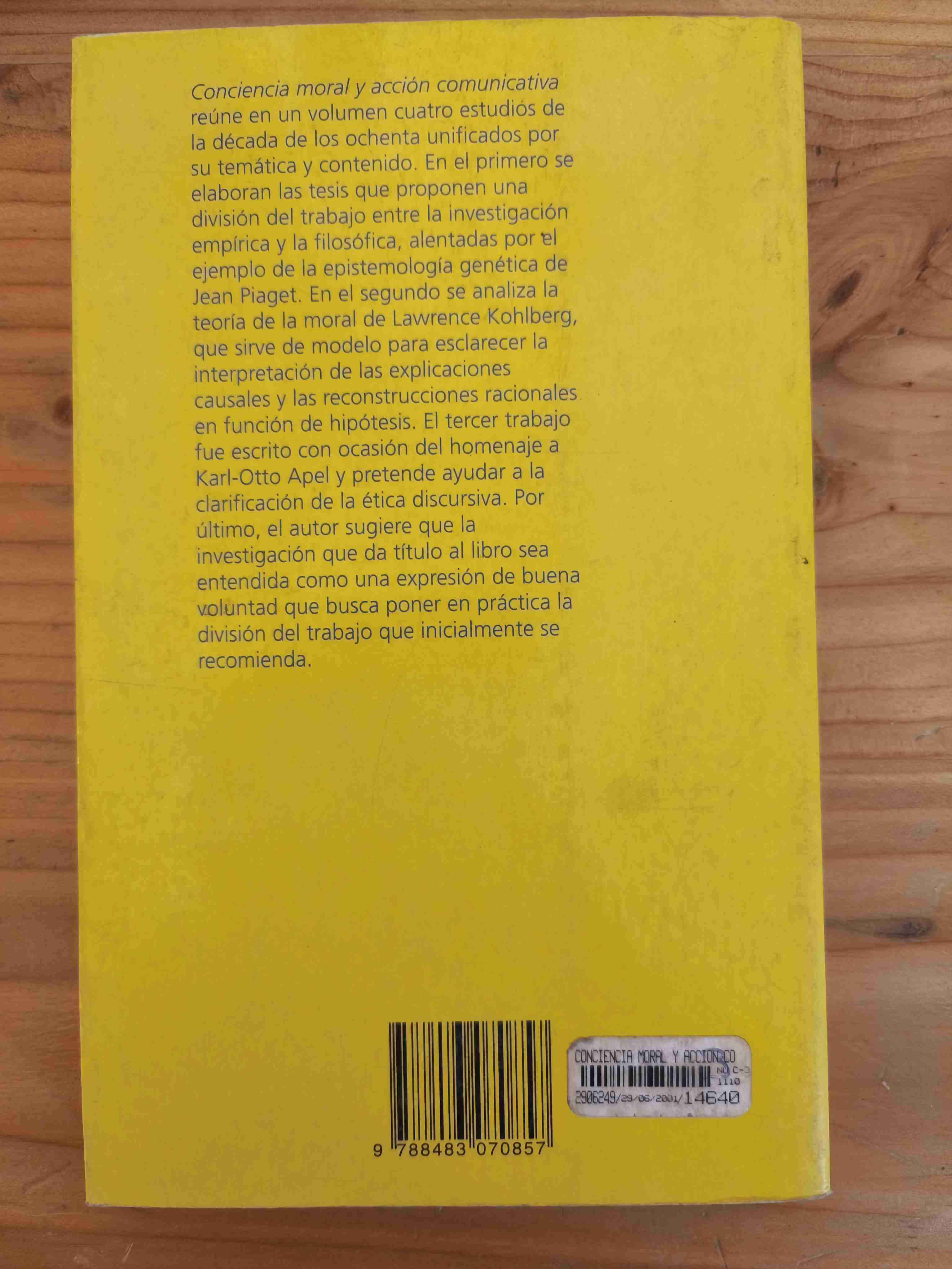 Libro Conciencia Moral y Acción Comunicativa - miniatura 2