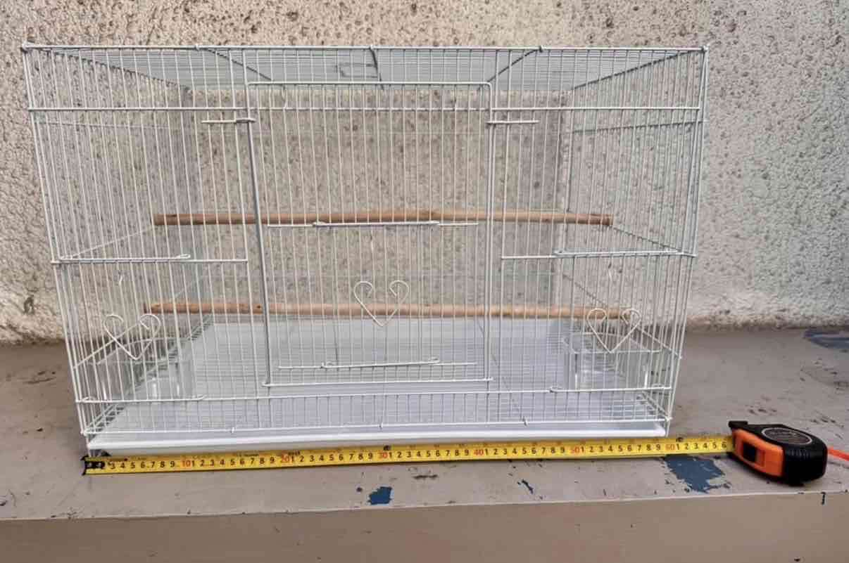 Jaula metálica para aves