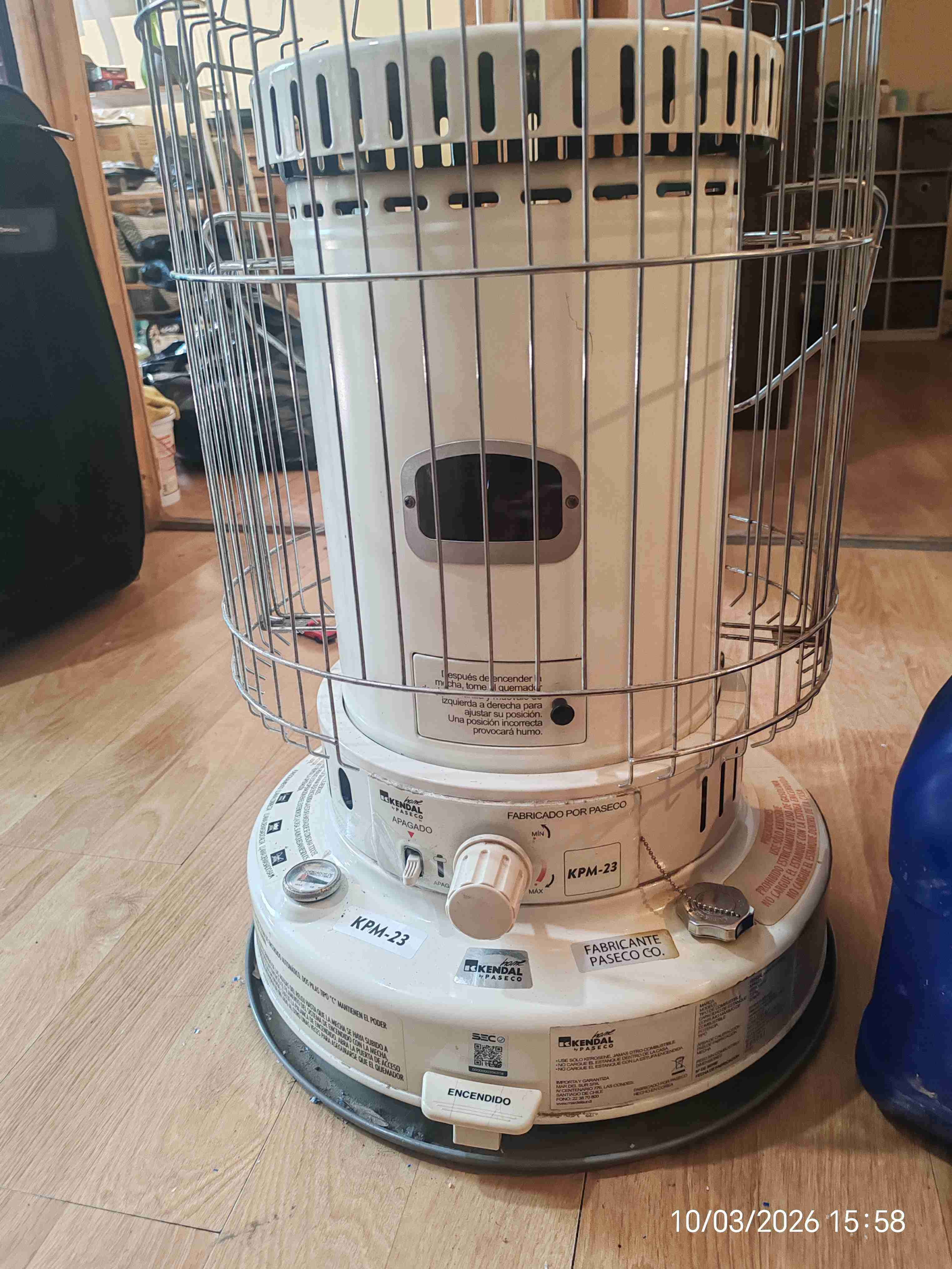 Calefactor a parafina con bidón - miniatura 2