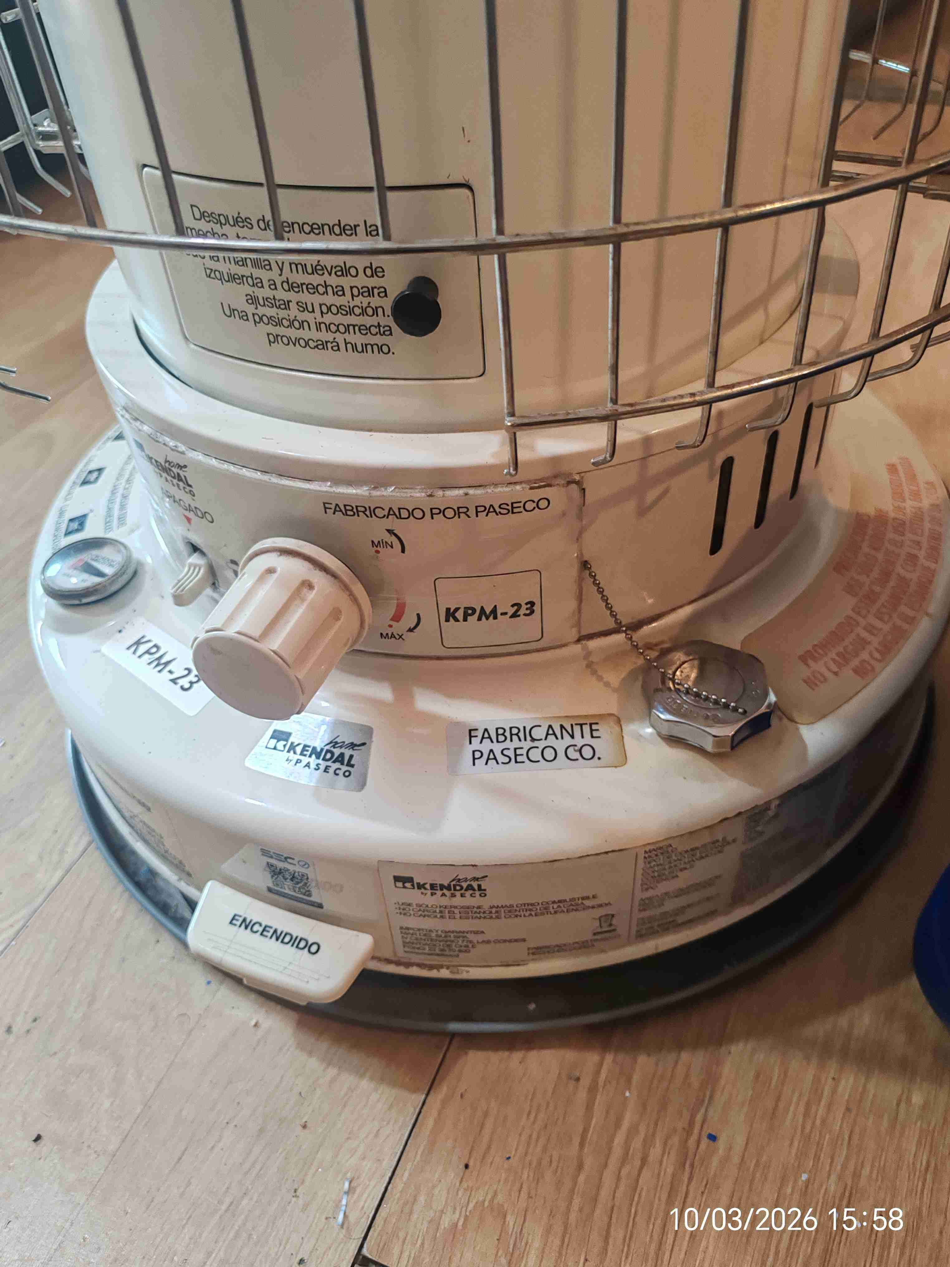 Calefactor a parafina con bidón - miniatura 3