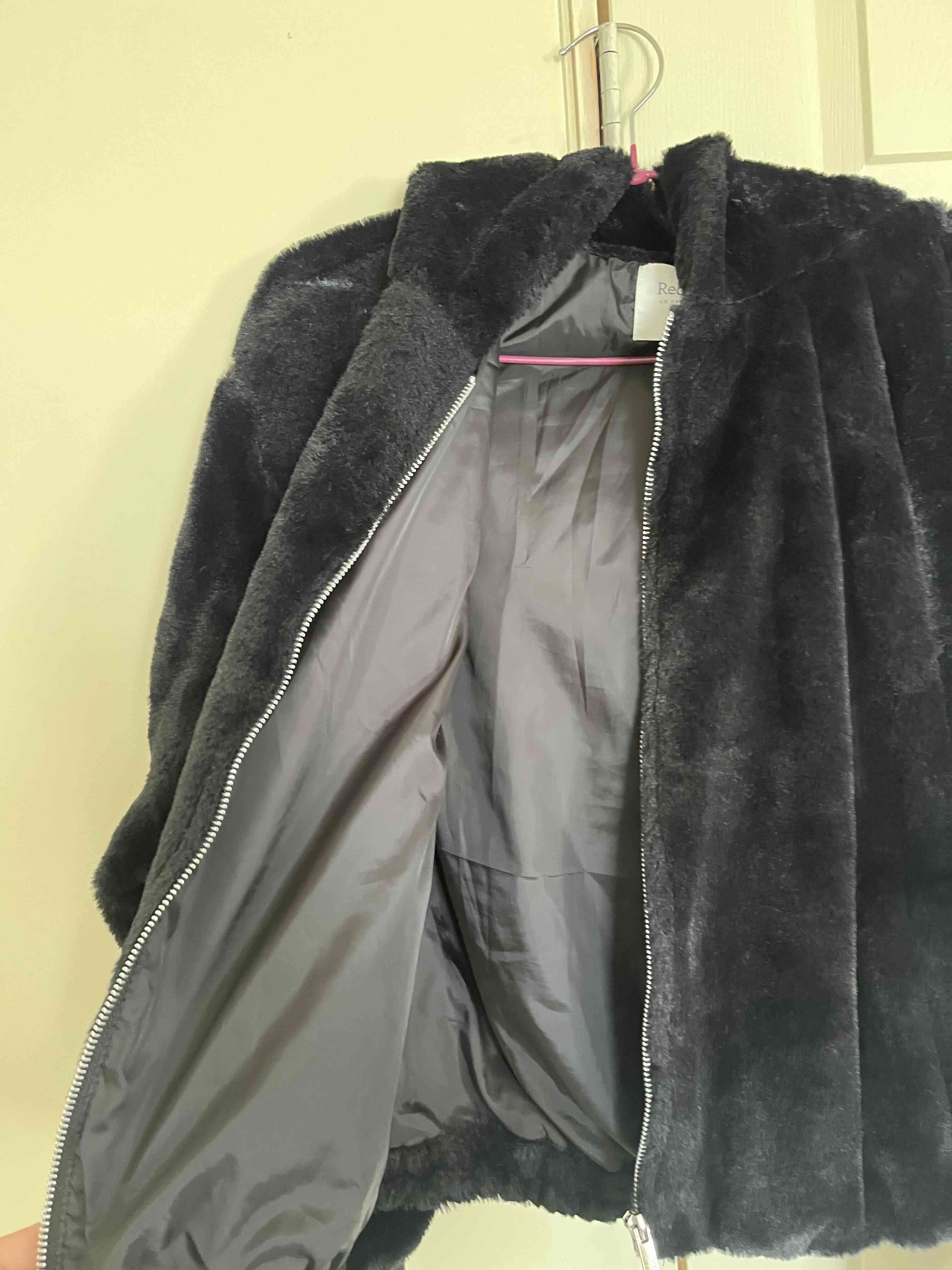 Chaqueta de piel sintética negra - miniatura 4