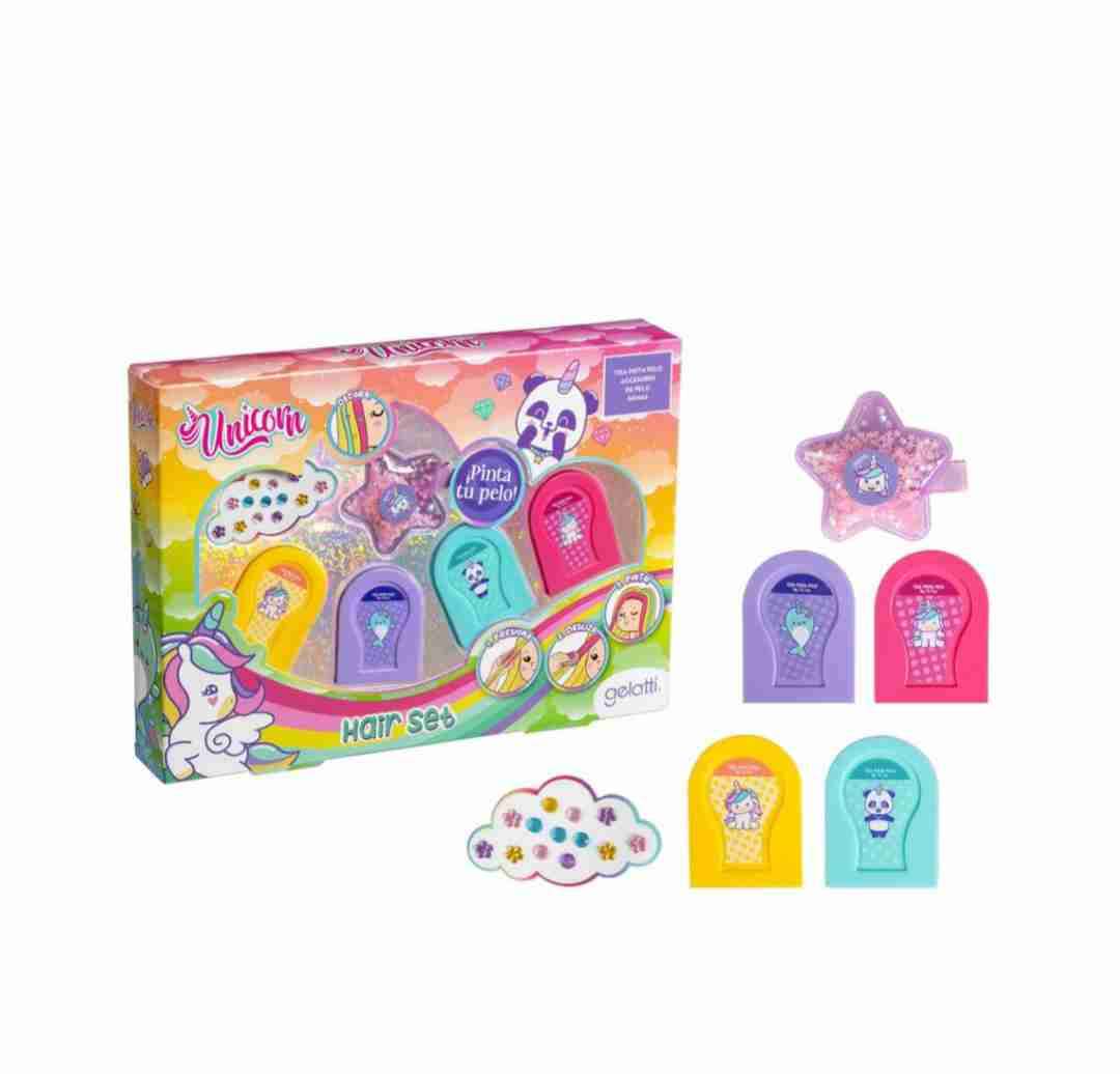 Set de peluquería unicornio