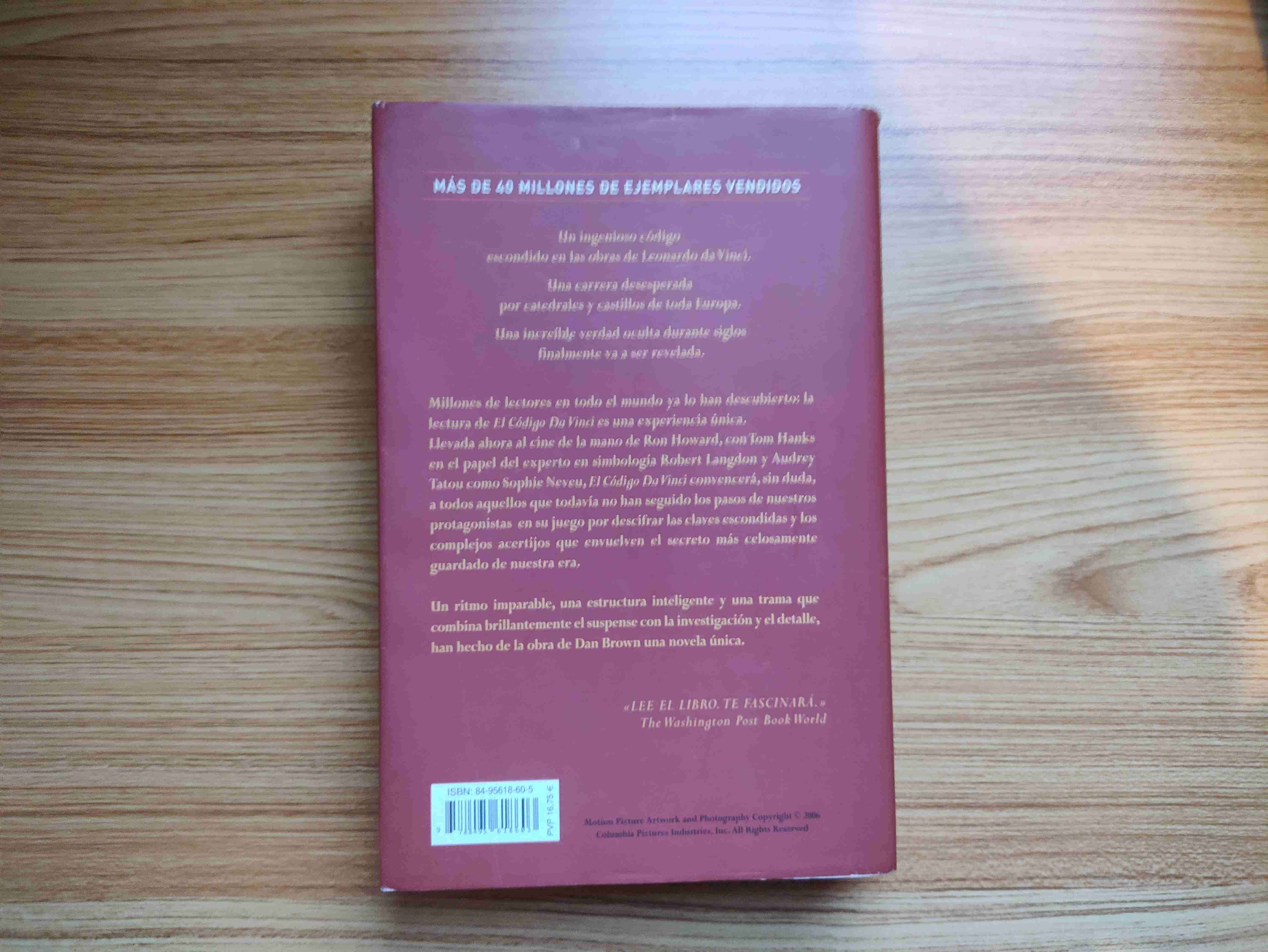 Libro El Código Da Vinci - miniatura 2