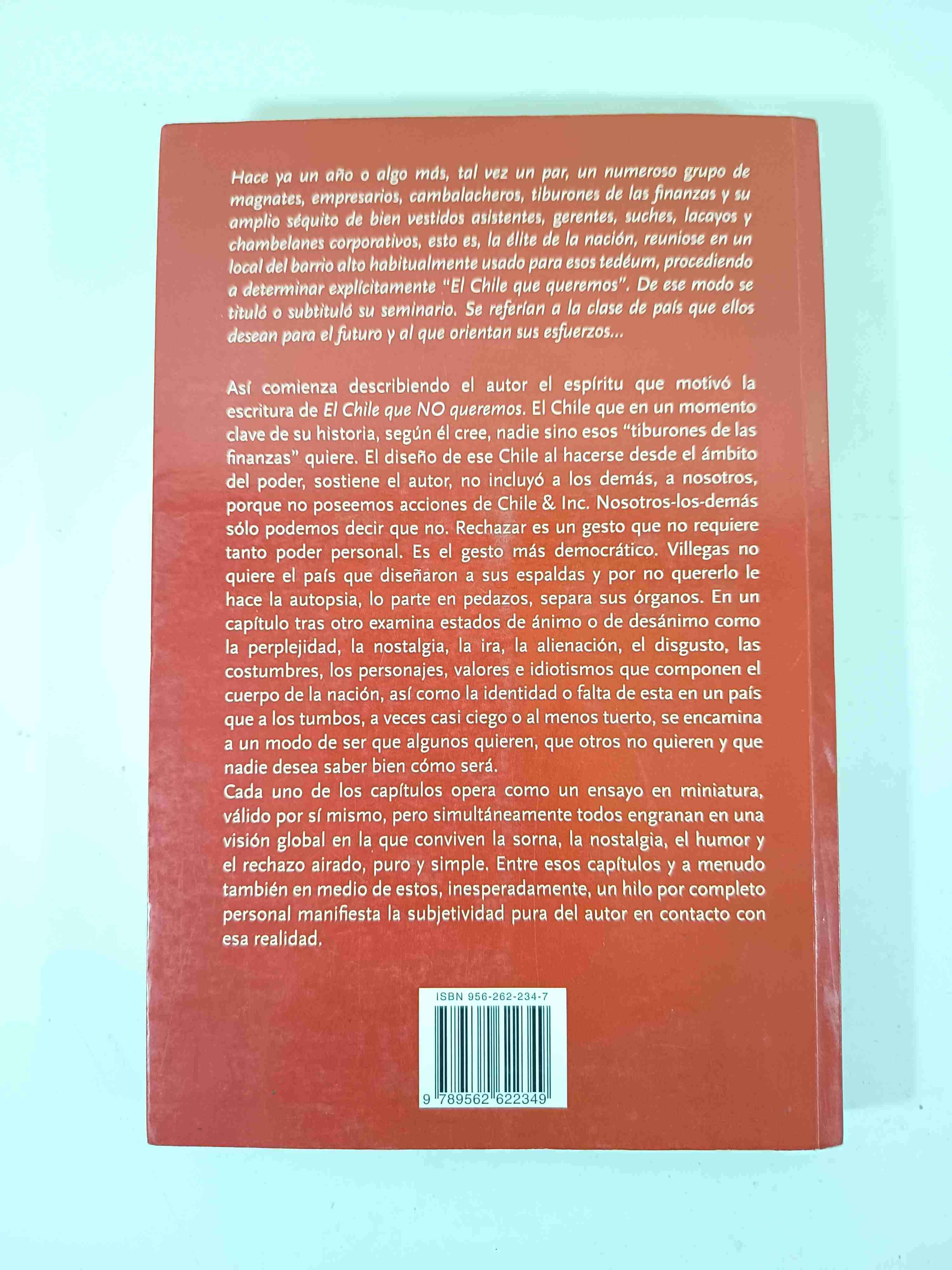 El Chile que No queremos - Fernado Villegas. - miniatura 3