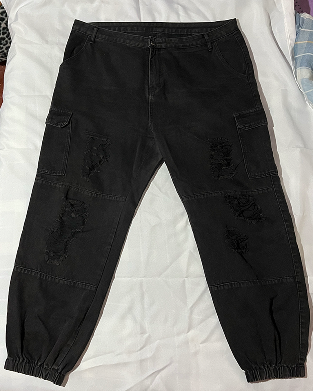 Pantalones cargo negros - SHEIN 3XL - miniatura 3