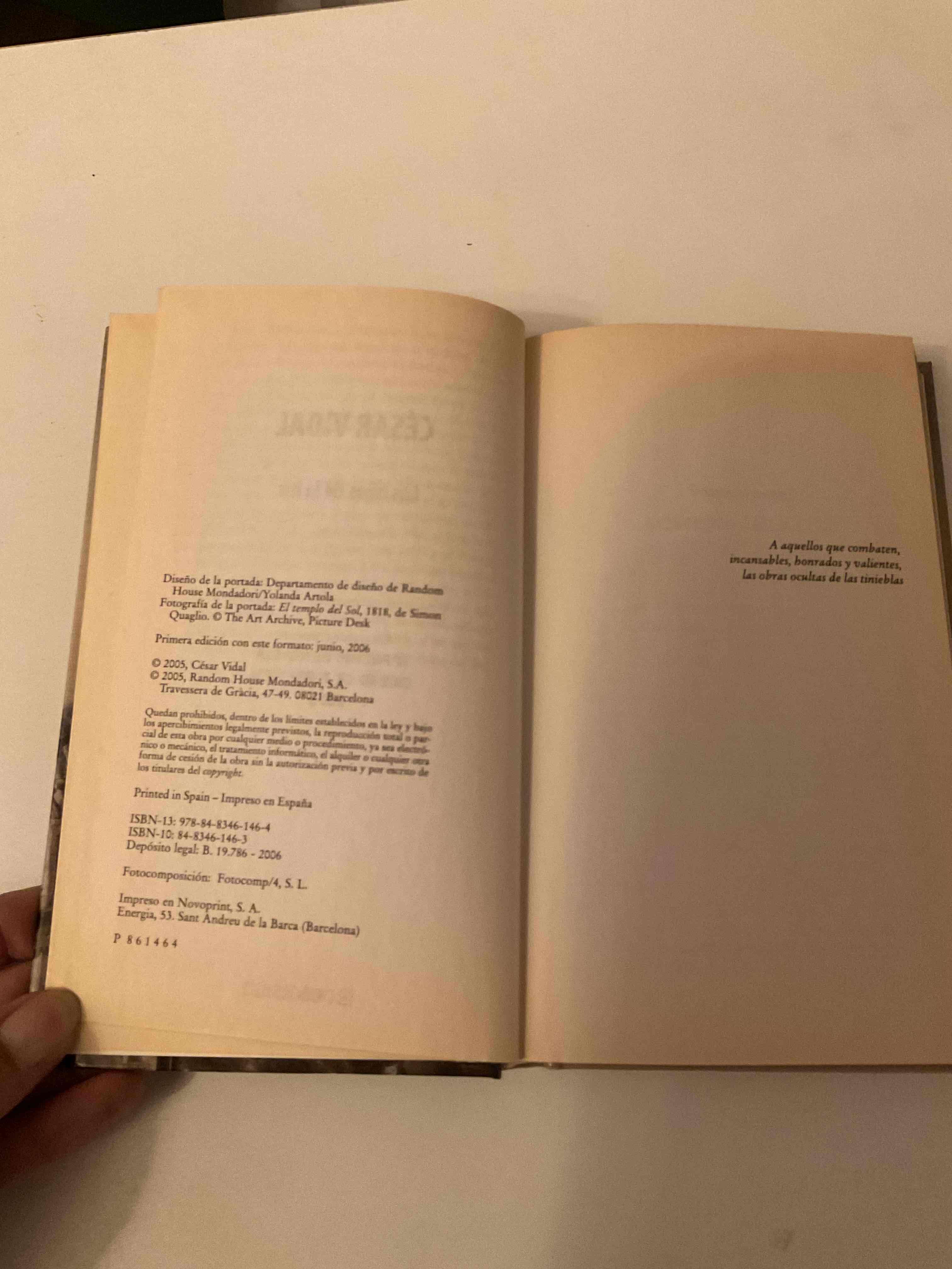 Libro 'Los hijos de la luz' César Vidal - miniatura 4