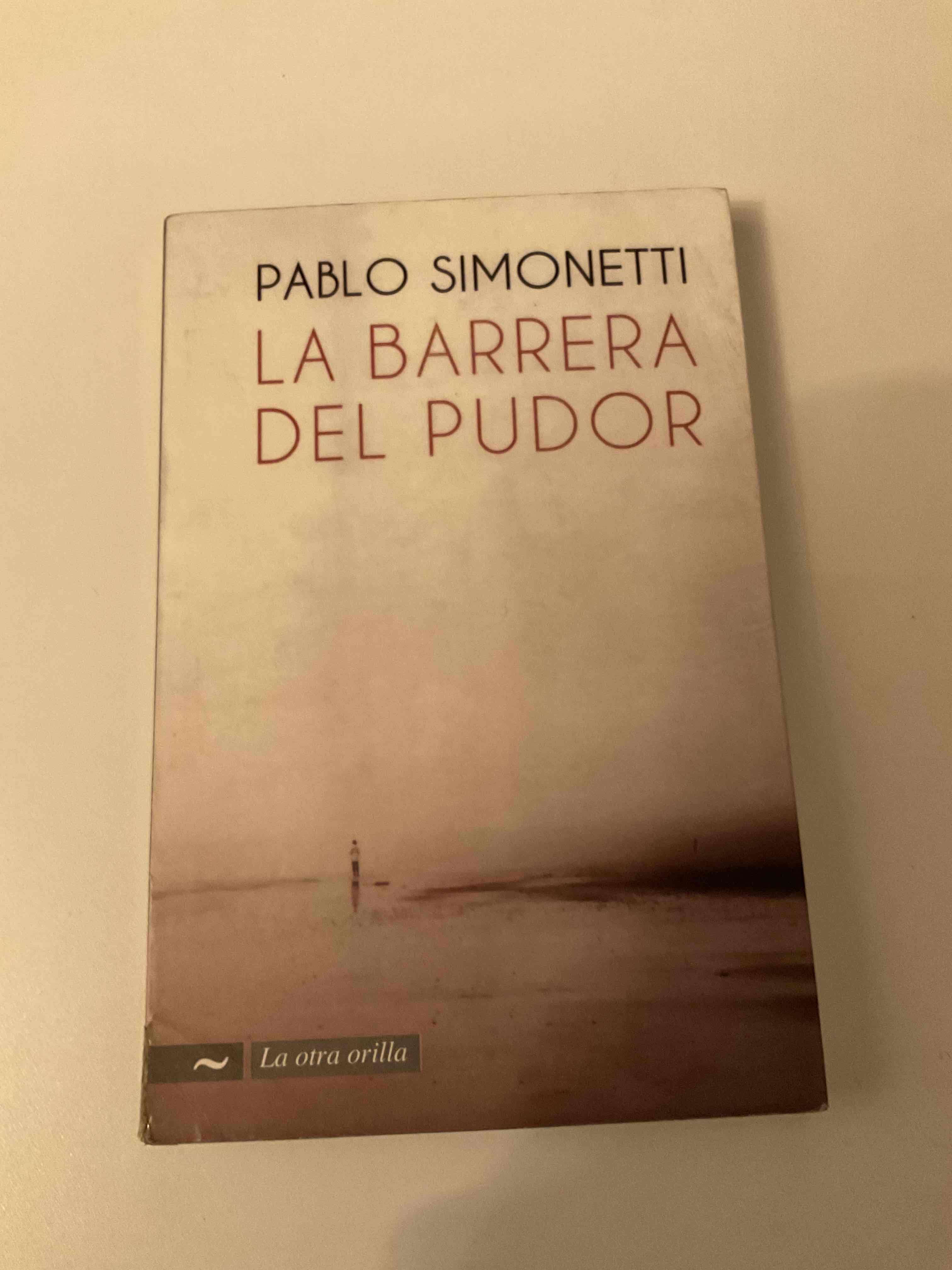 Libro 'La Barrera del Pudor' de Pablo Simonetti