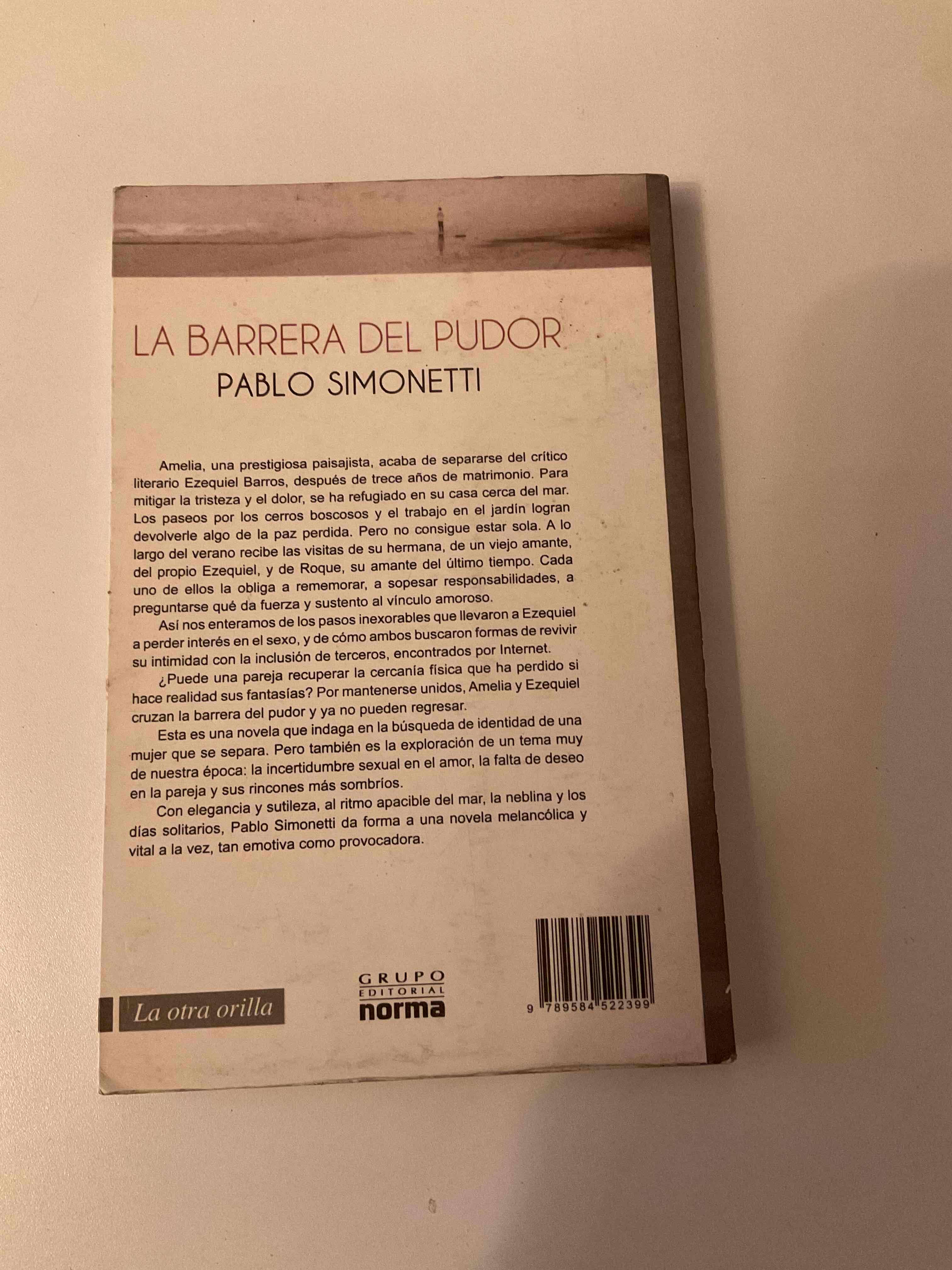 Libro 'La Barrera del Pudor' de Pablo Simonetti - miniatura 2