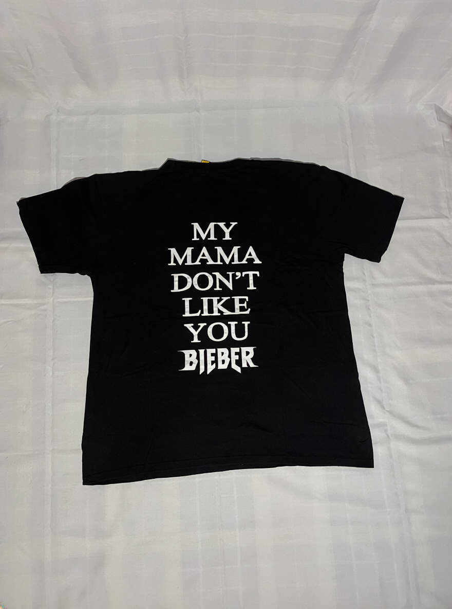 Polera negra Purpose Tour - Justin Bieber fanmade - miniatura 2
