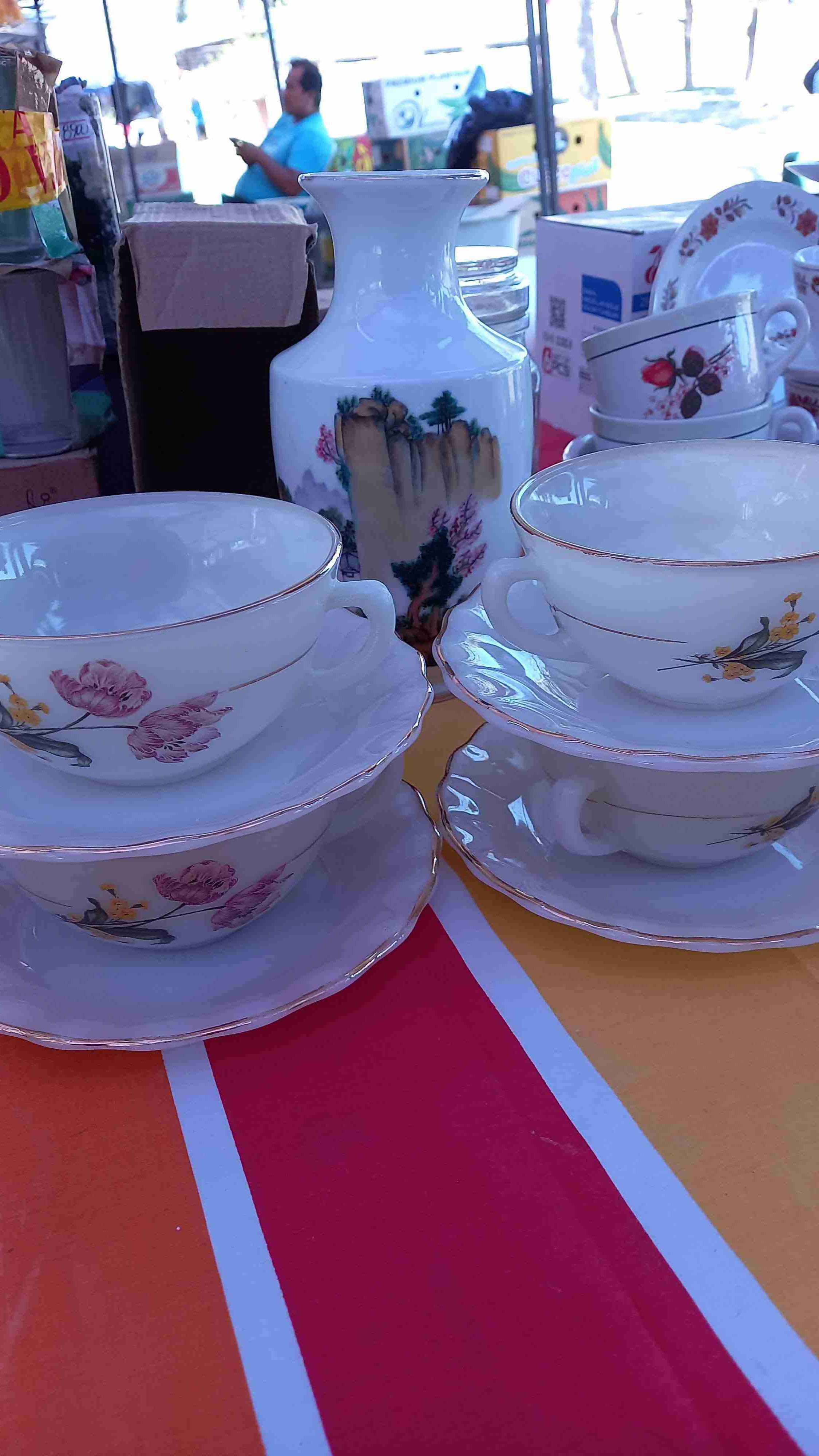 Juego de loza floral vintage - miniatura 5