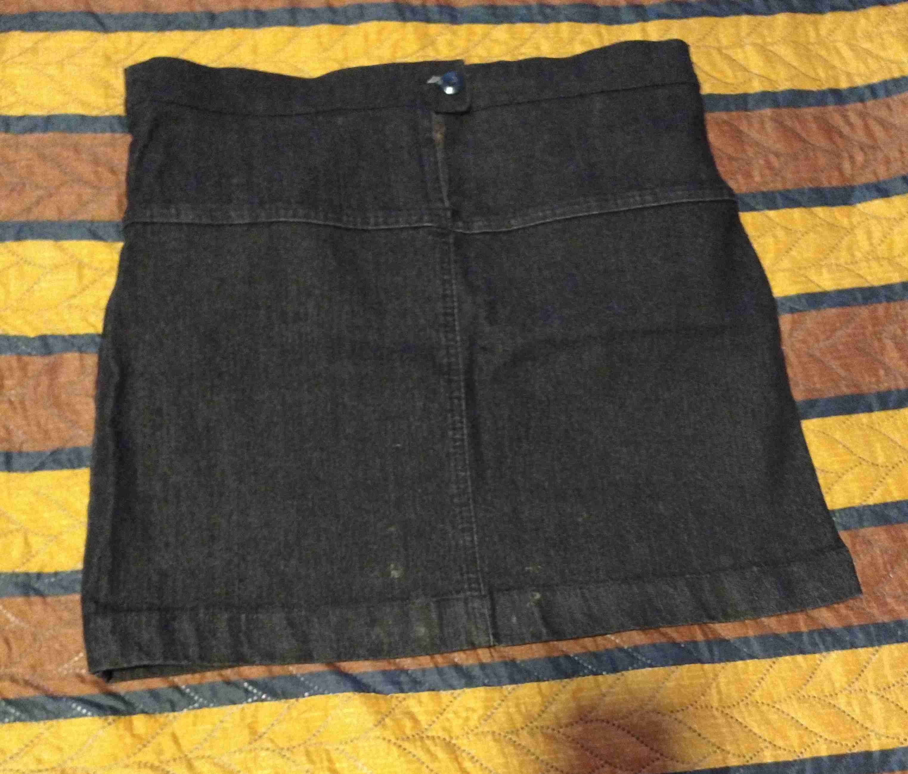 Falda recta denim gris - miniatura 2