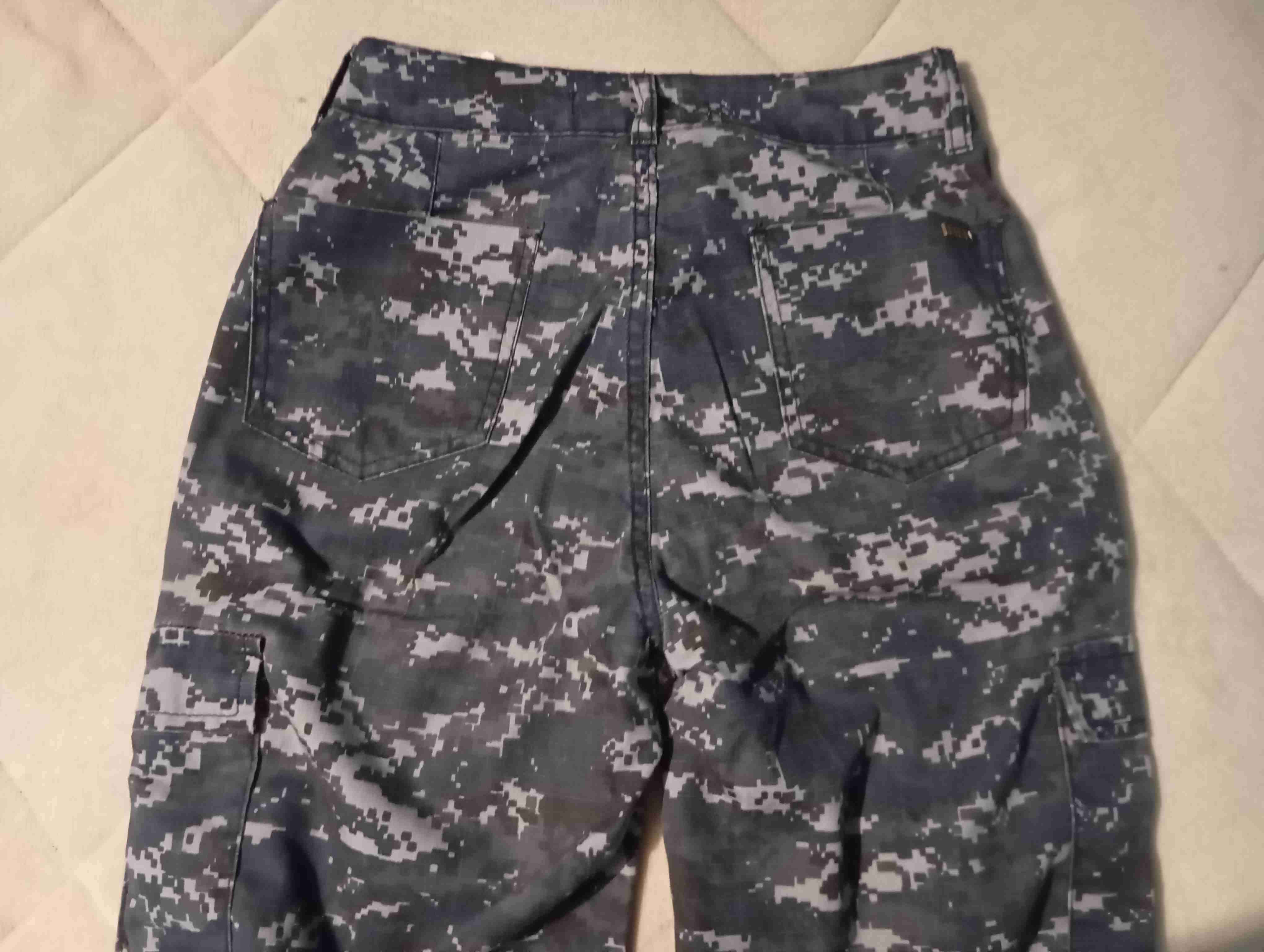 Jeans cargo azul mujer camuflaje - miniatura 4