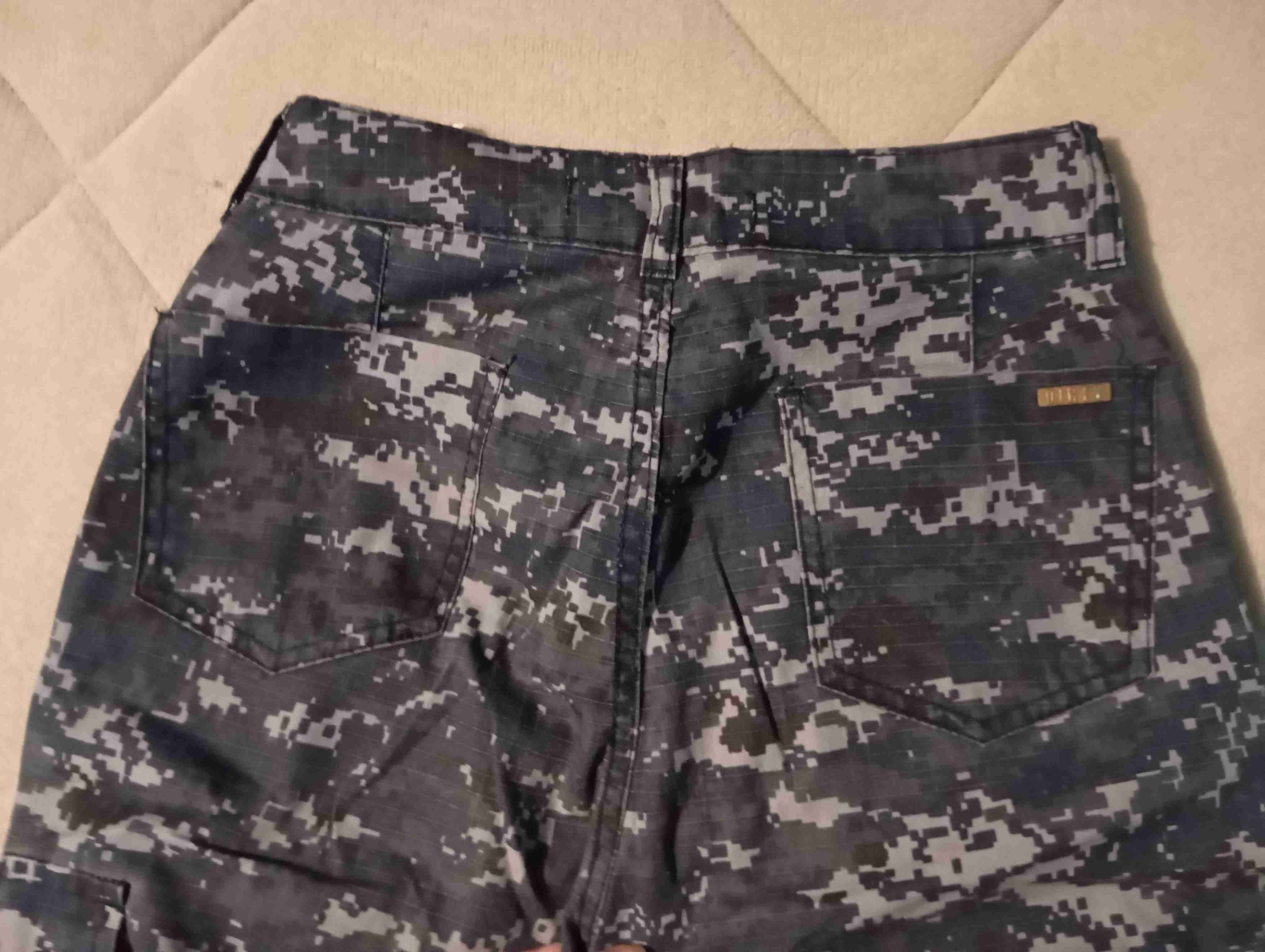 Jeans cargo azul mujer camuflaje - miniatura 5