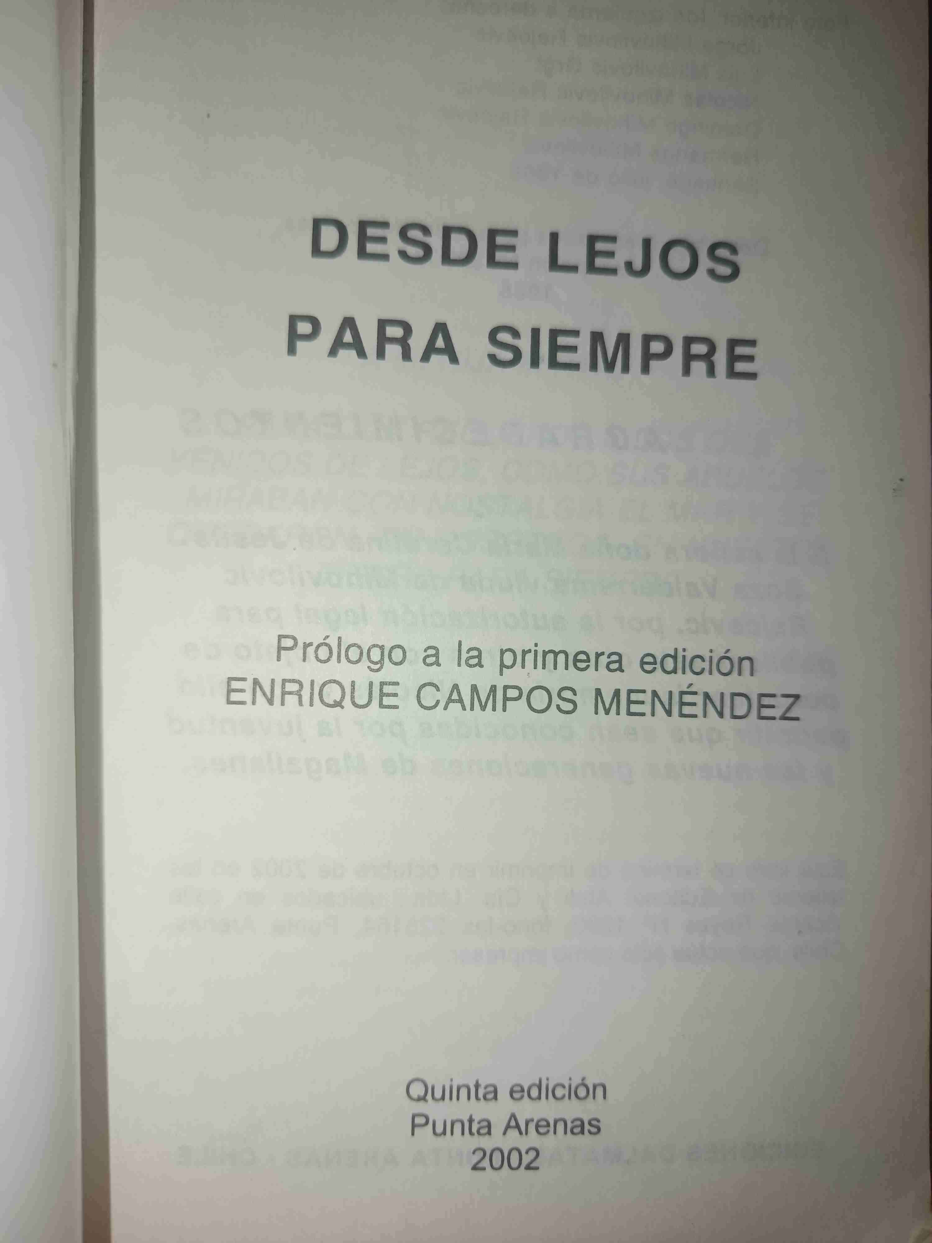 Libro 'Desde lejos para siempre' - miniatura 2