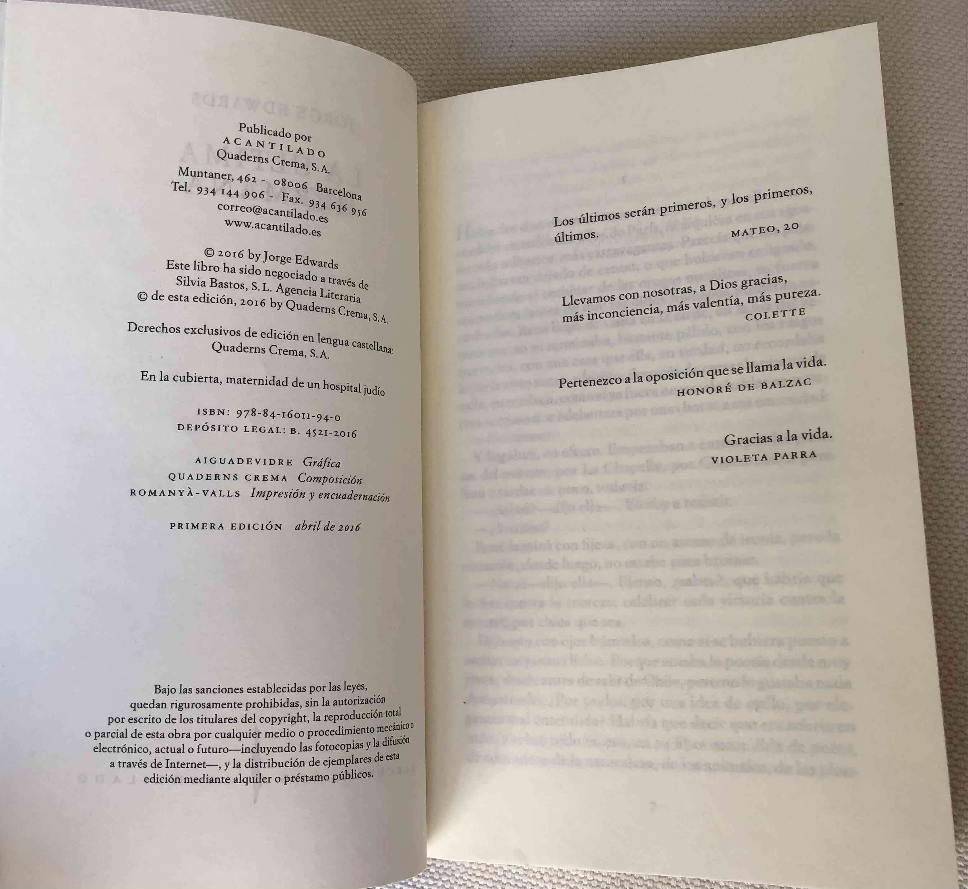 Libro 'La última hermana' de Jorge Edwards - miniatura 5