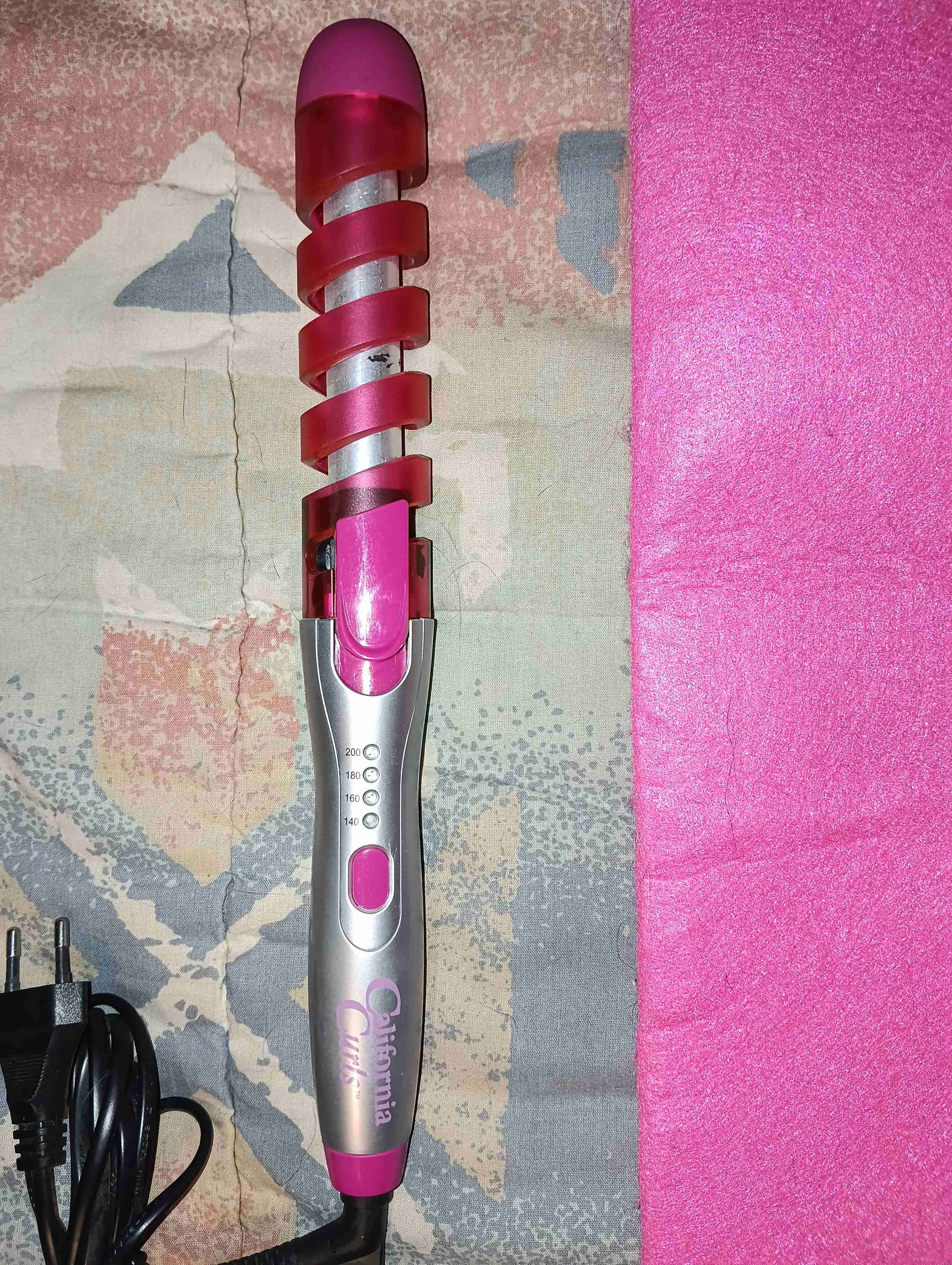 Rizador de cabello rosa - miniatura 2