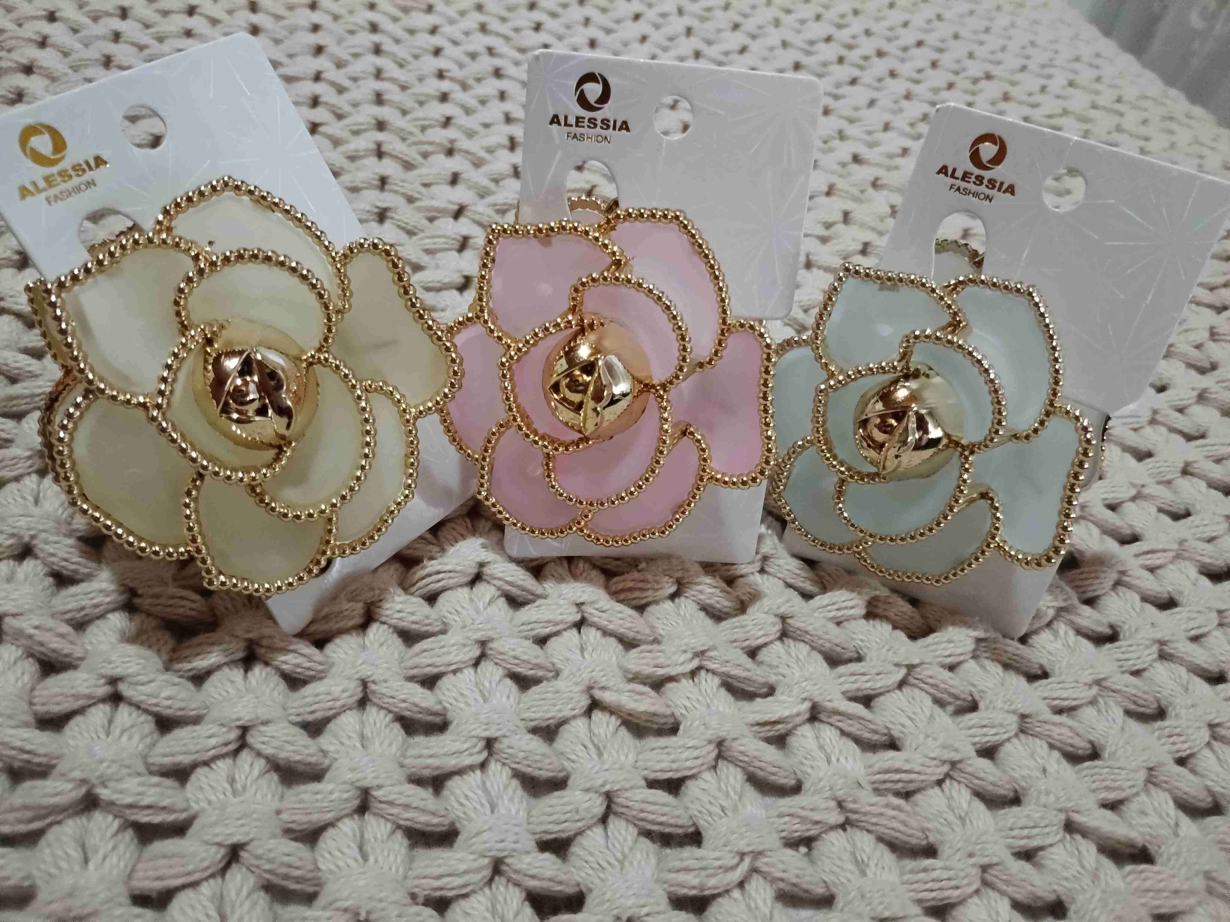 Pinzas de cabello flor romántica - miniatura 4