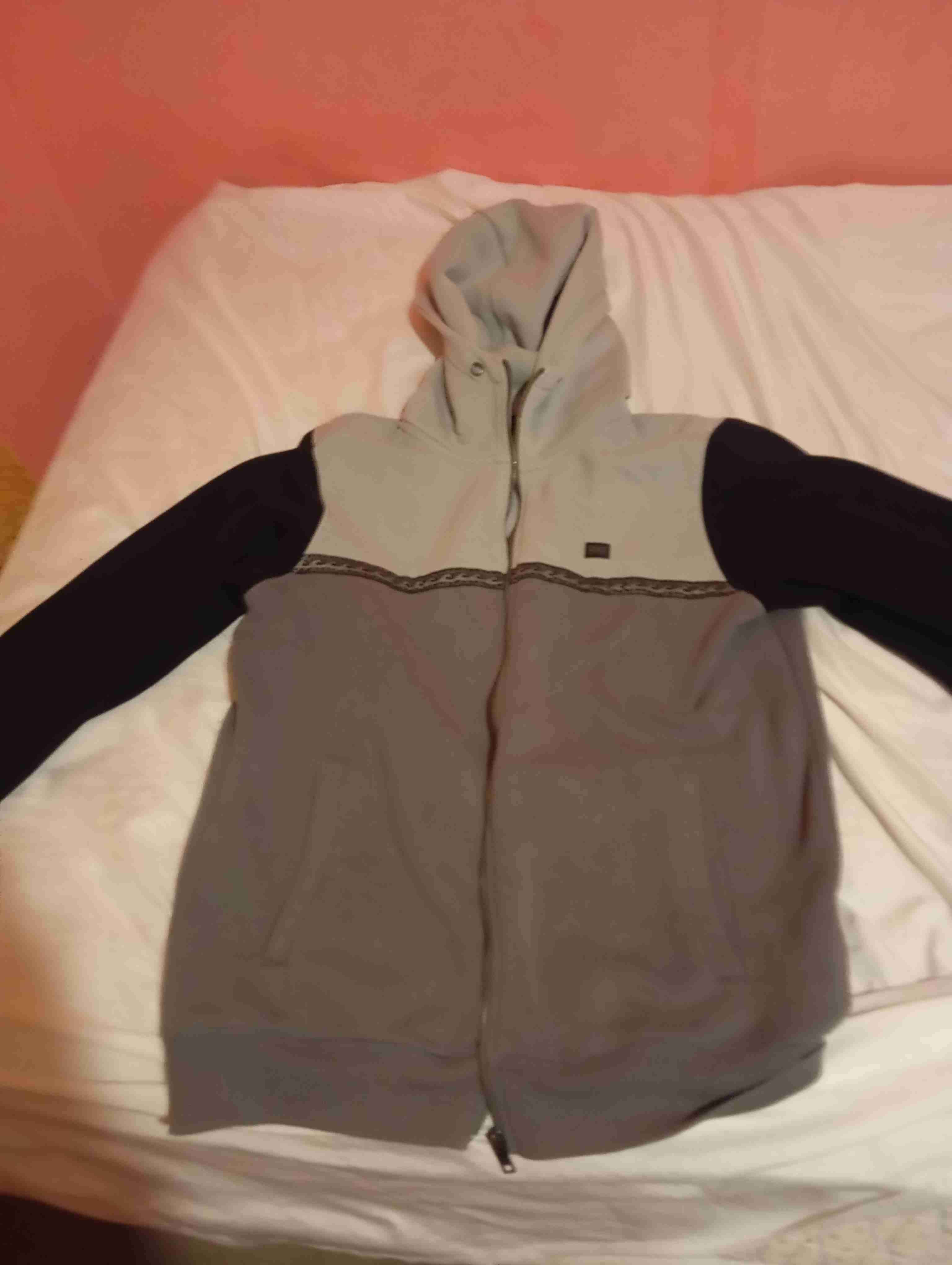 Polerón gris con capucha
