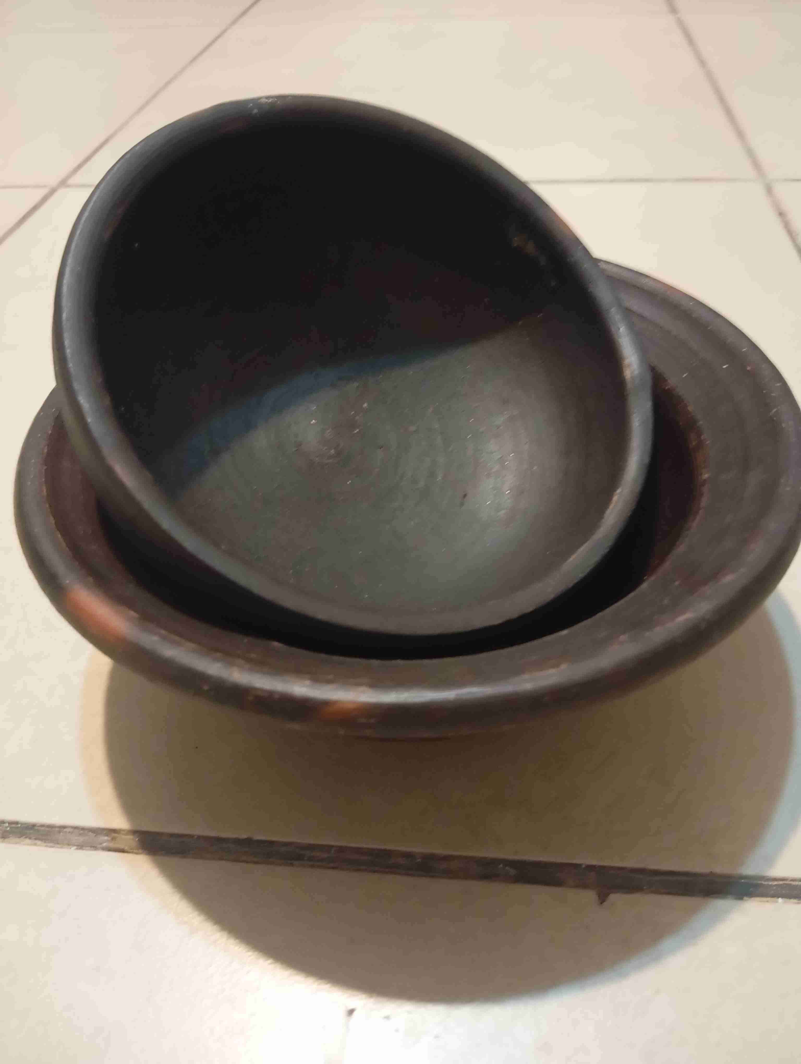 Set de platos de greda