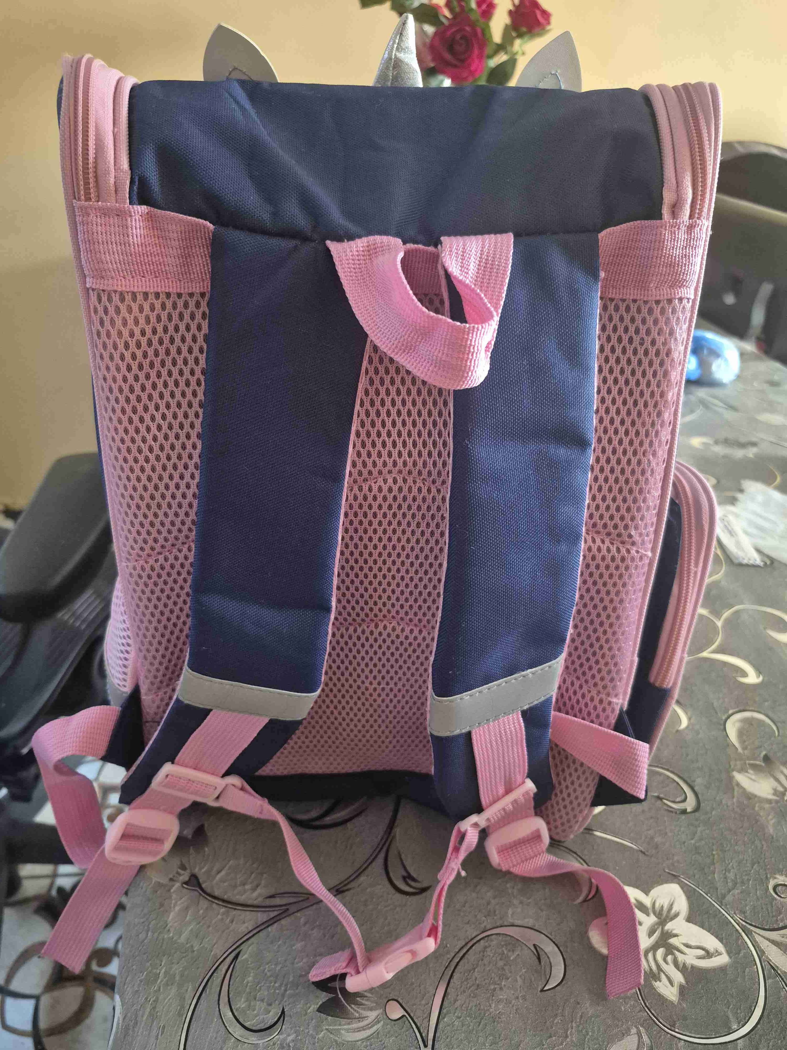 Mochila infantil unicornio rosada - miniatura 5