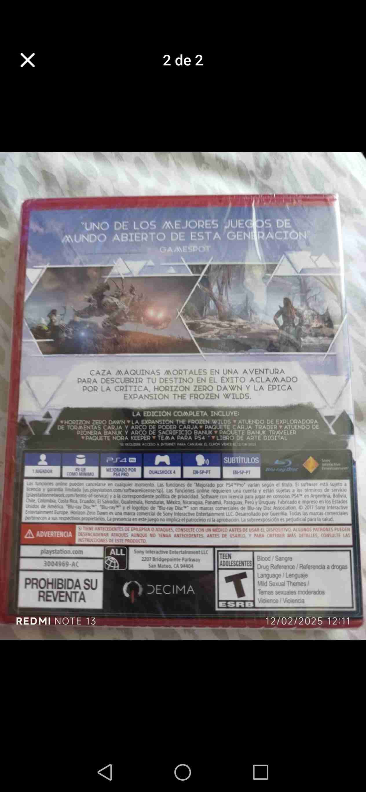 Juego PS4 Horizon Zero Dawn - miniatura 2