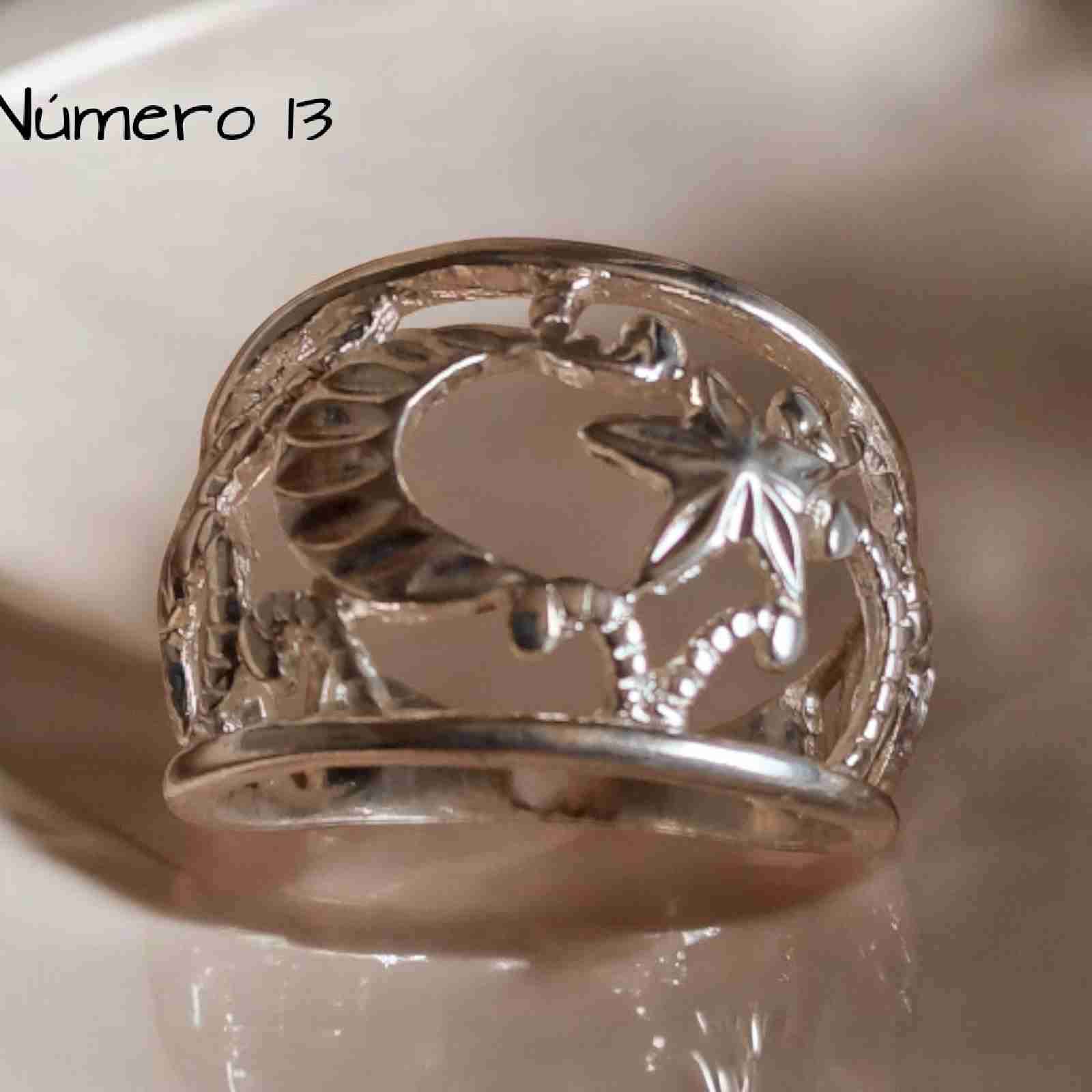 Anillo de plata talla 13