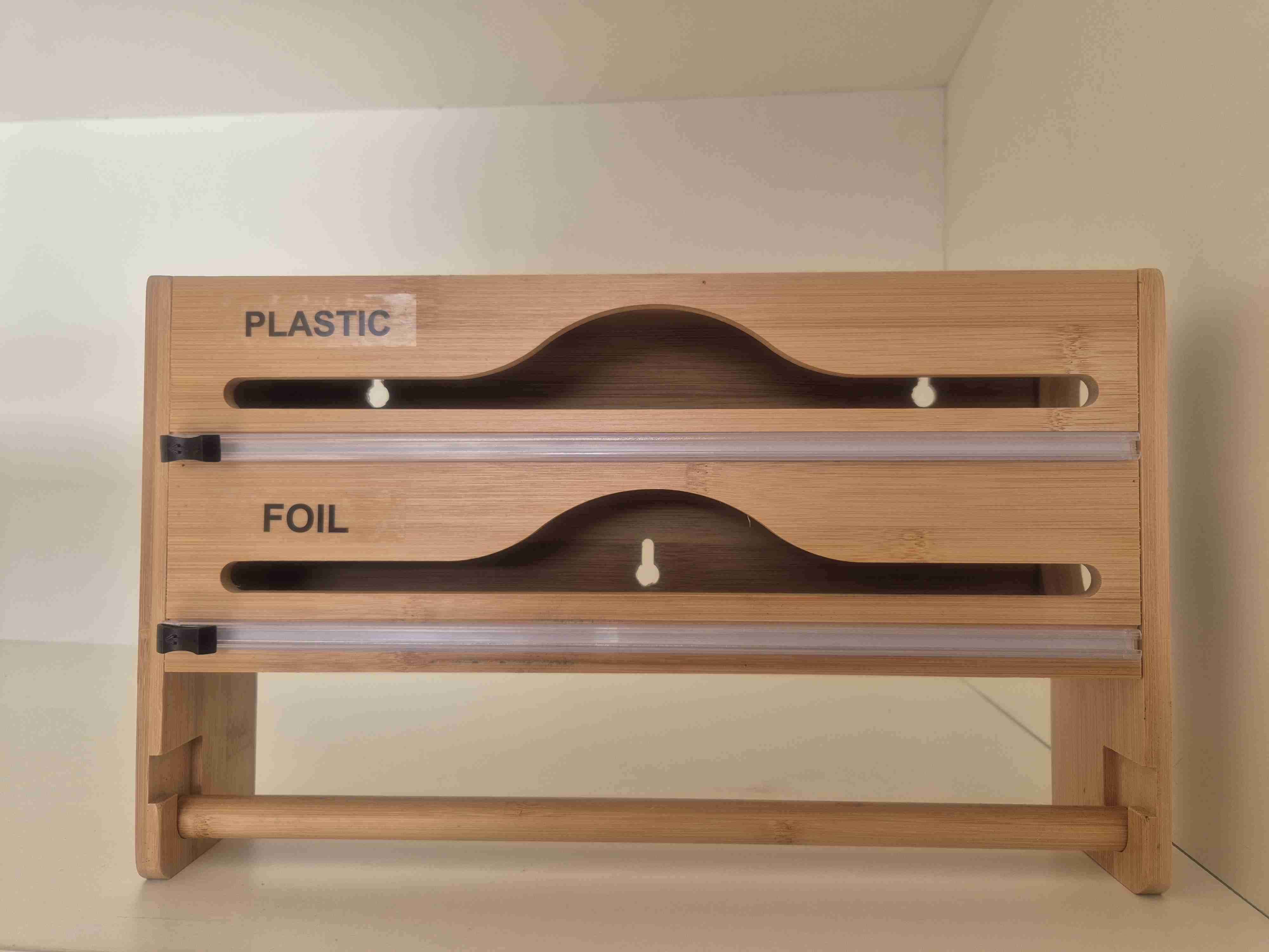 Toallero Dispensador de film y papel de aluminio