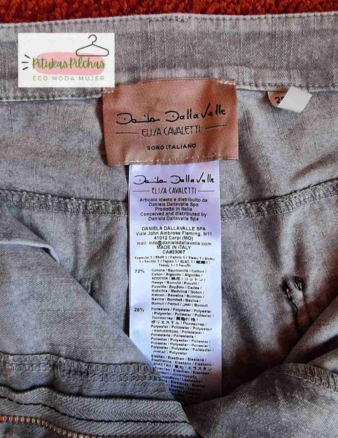 Jeans Elisa Cavaletti detalles encaje - miniatura 3