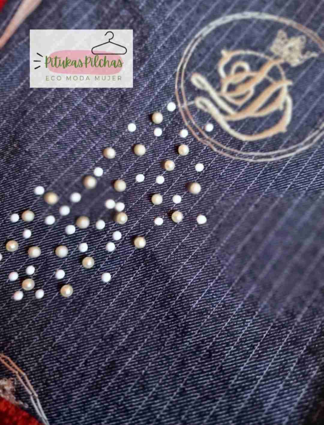 Jeans Elisa Cavaletti azul bordado - miniatura 6