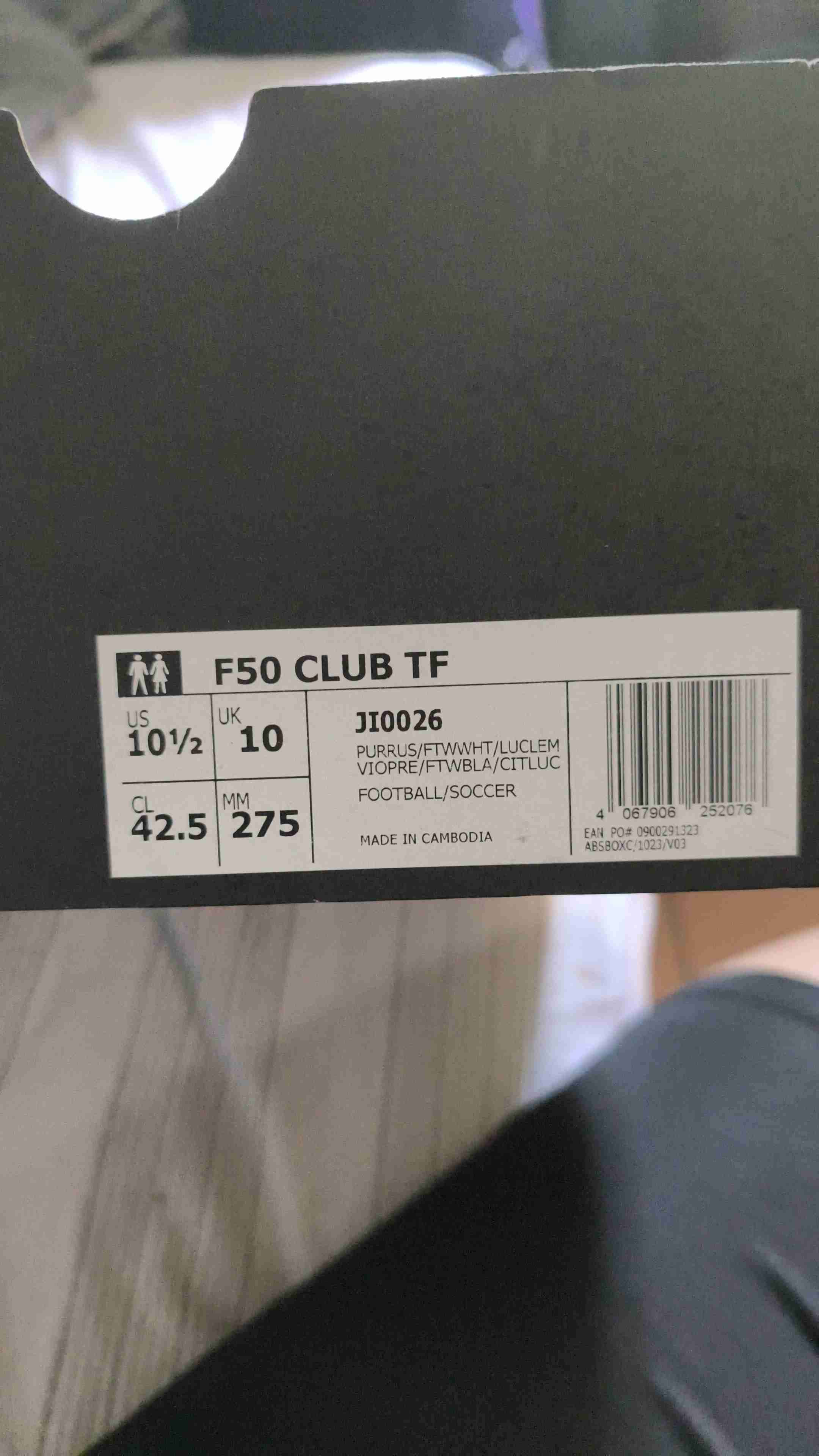 Zapatillas de fútbol moradas F50 - miniatura 2