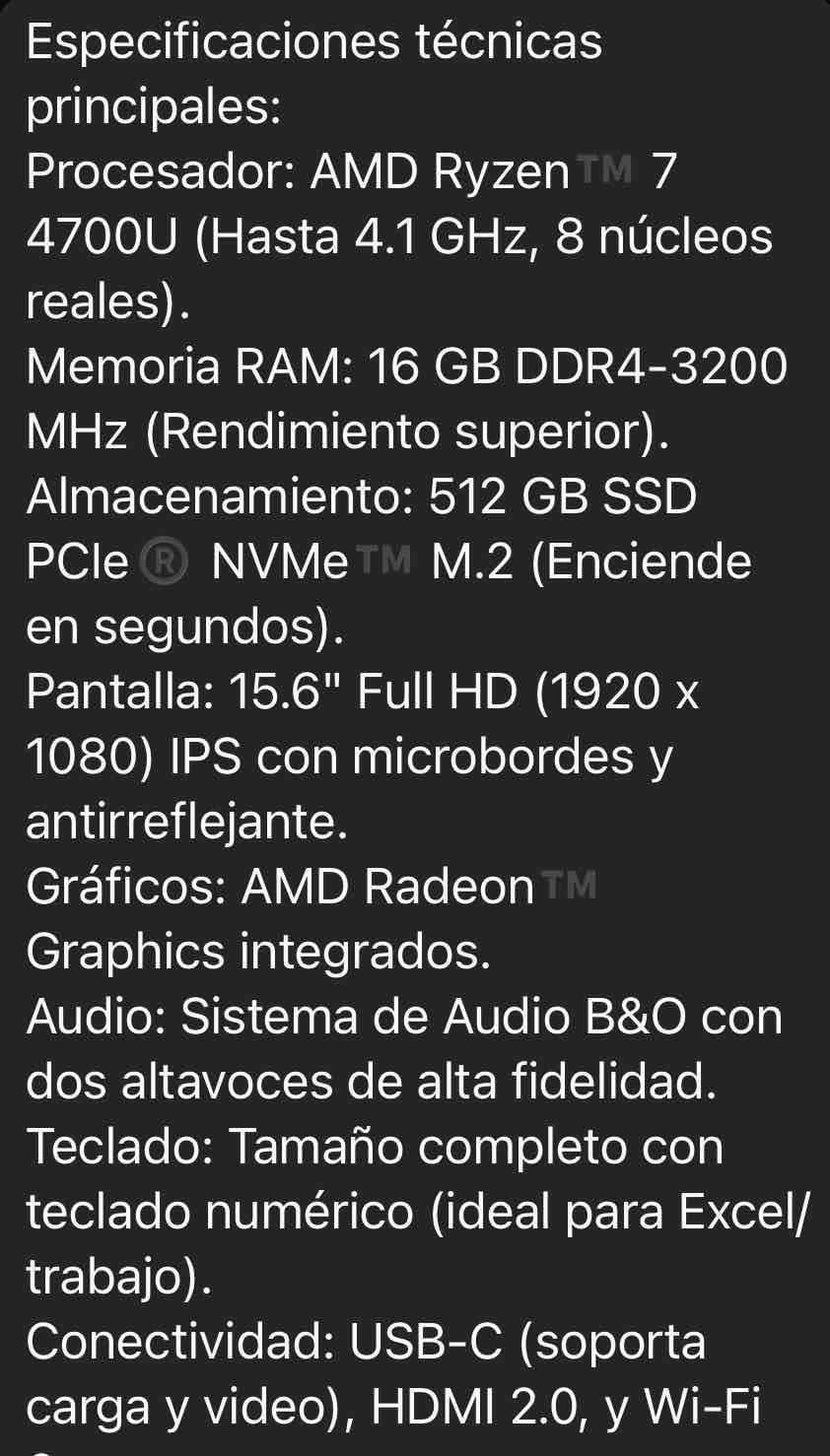 Notebook HP gris oscuro - miniatura 4