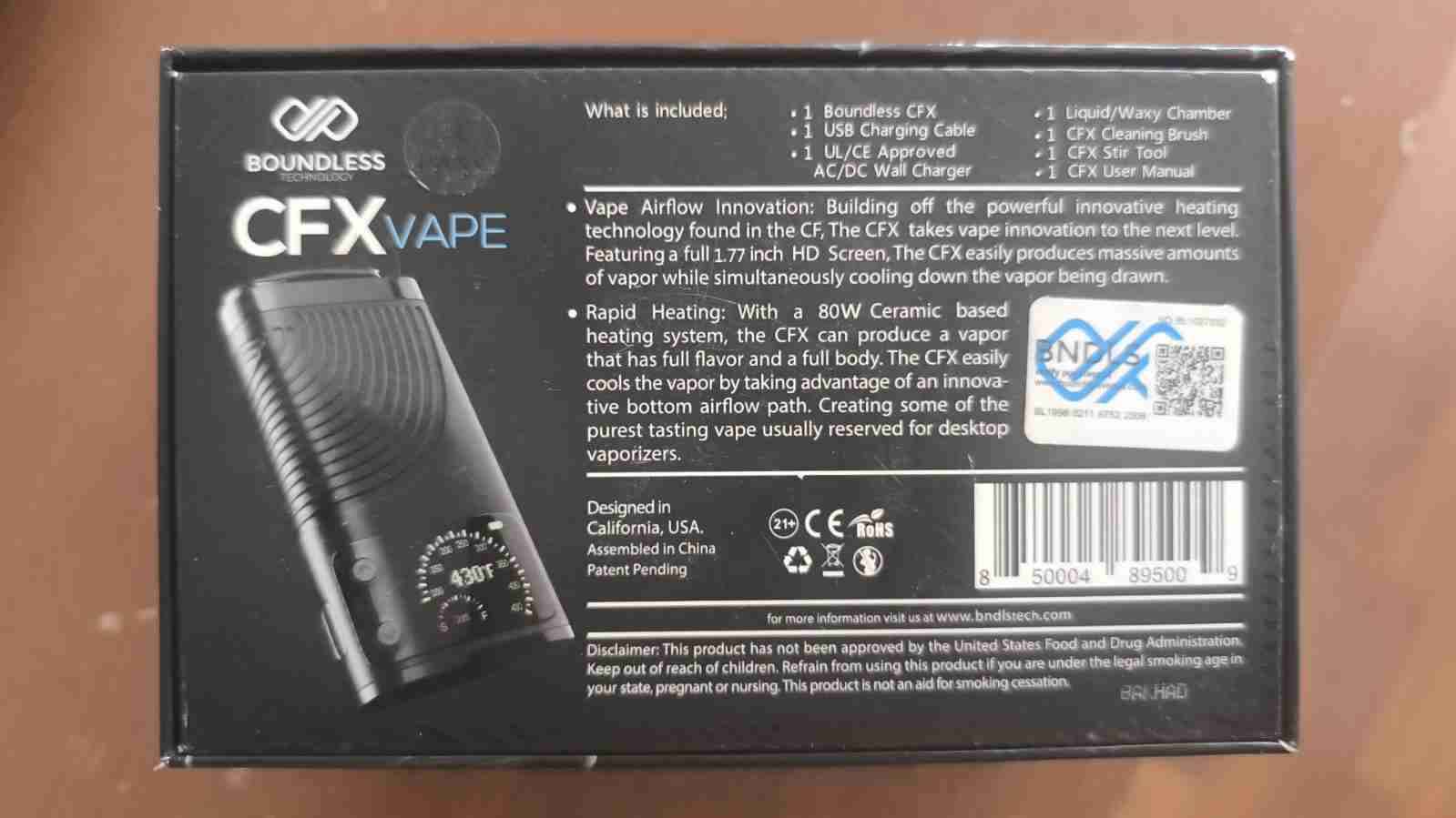 Vaporizador Boundless CFX Vape - miniatura 2