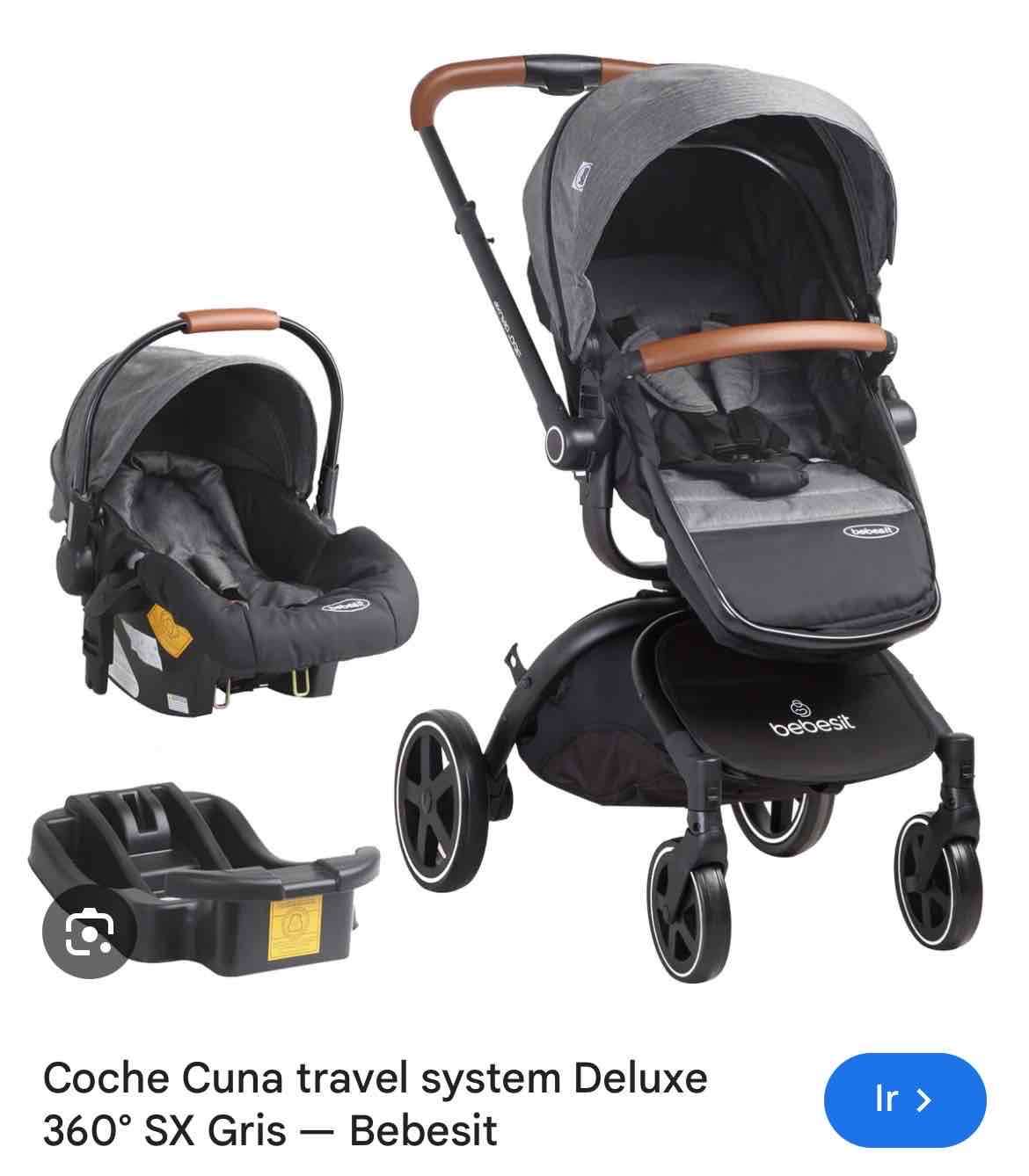 Coche Cuna Bebesit Gris