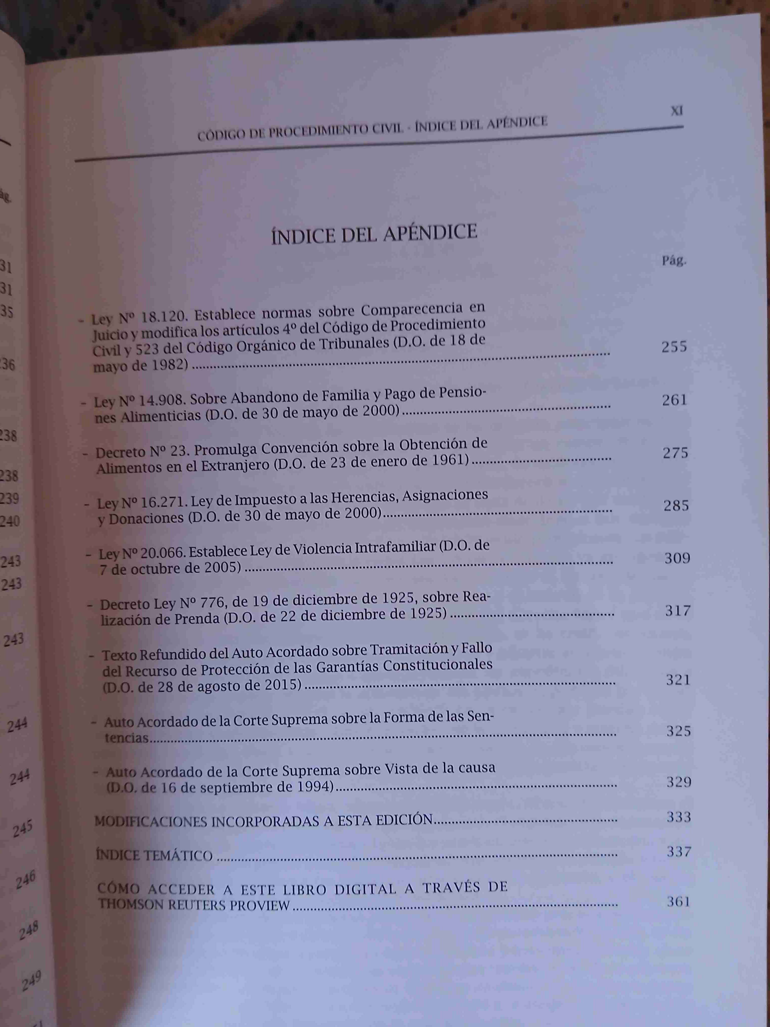 Libro Código de Procedimiento Civil - miniatura 3