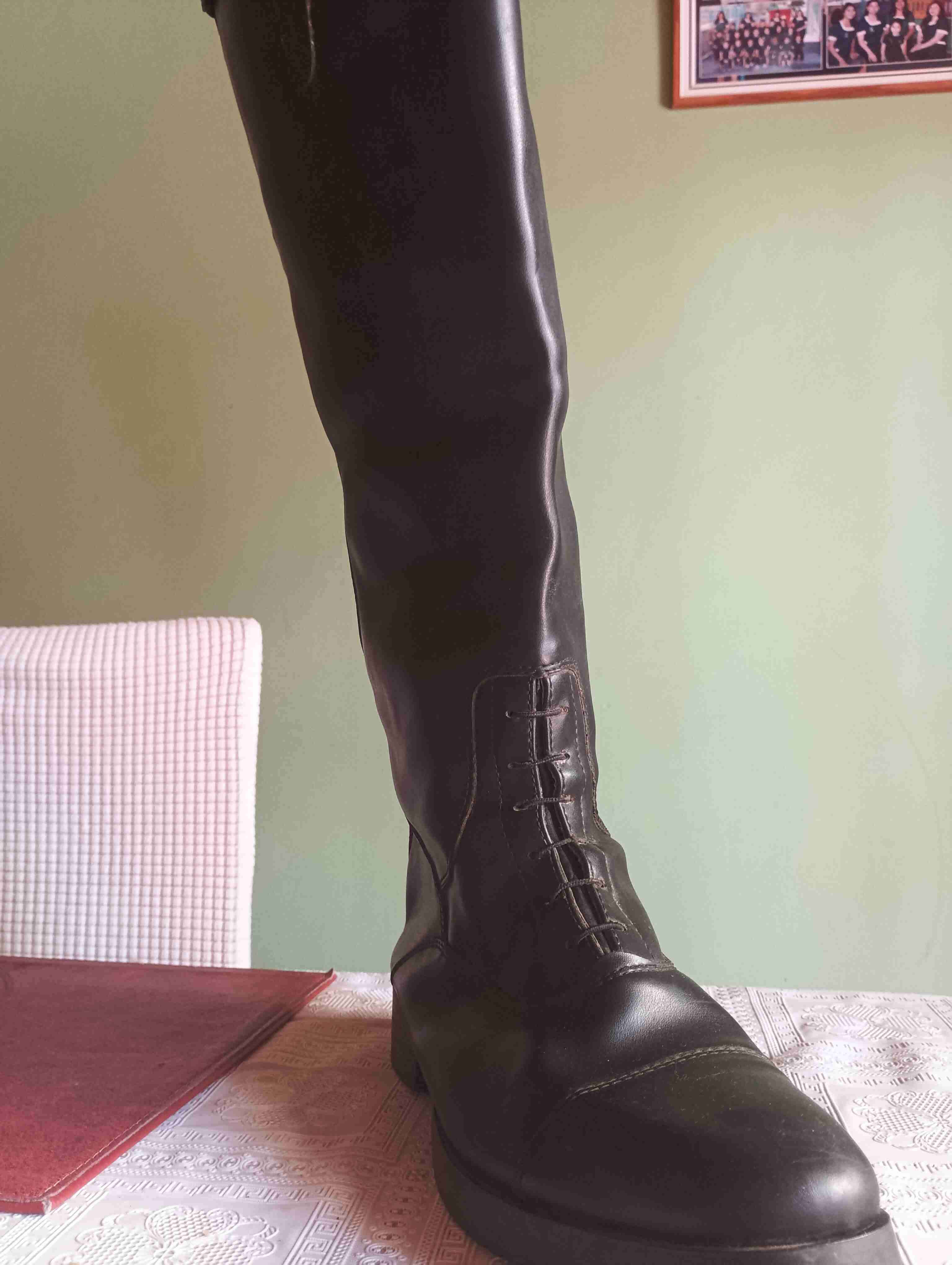 Botas de equitación cuero marrón - miniatura 2