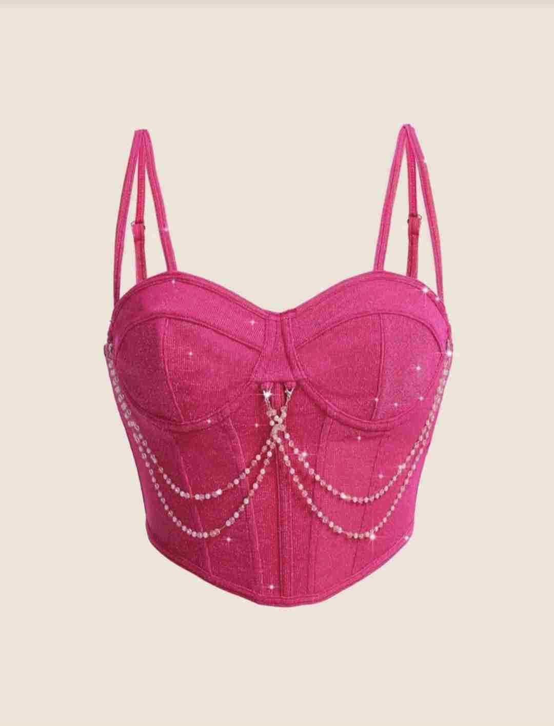 Top de tirantes crop con diseño de cade - miniatura 2