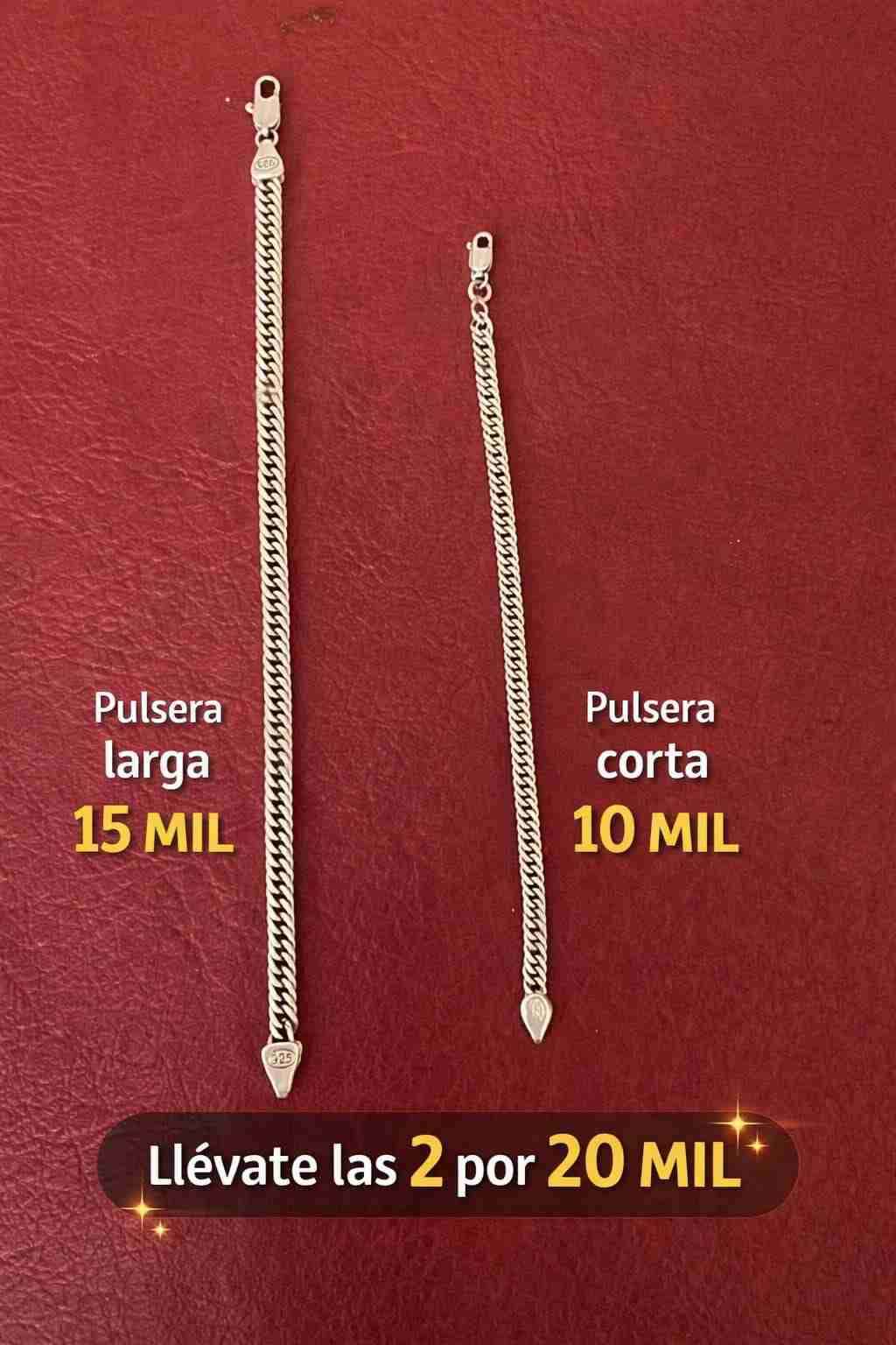 Set de pulseras de plata