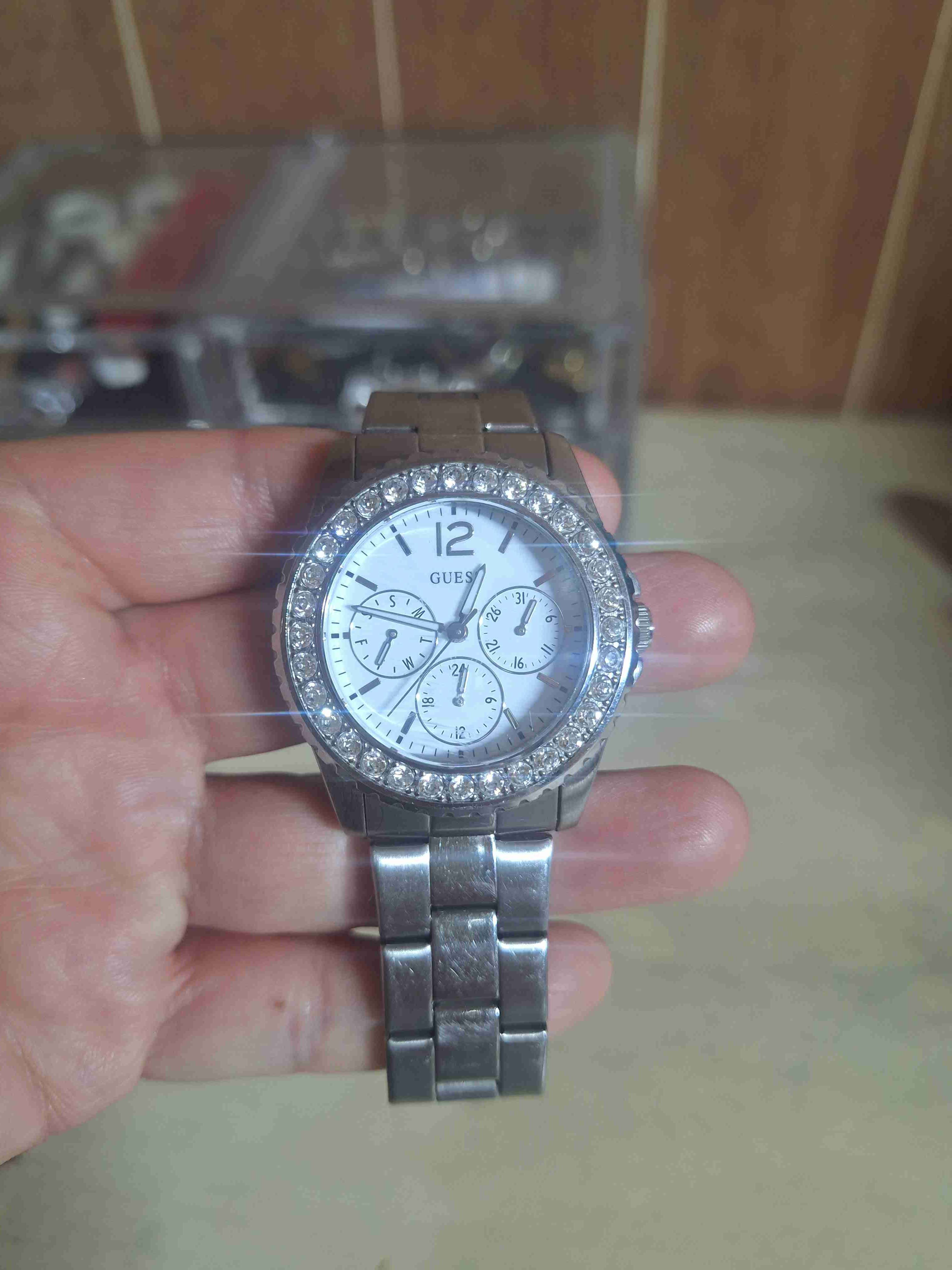 Reloj pulsera Guess plateado